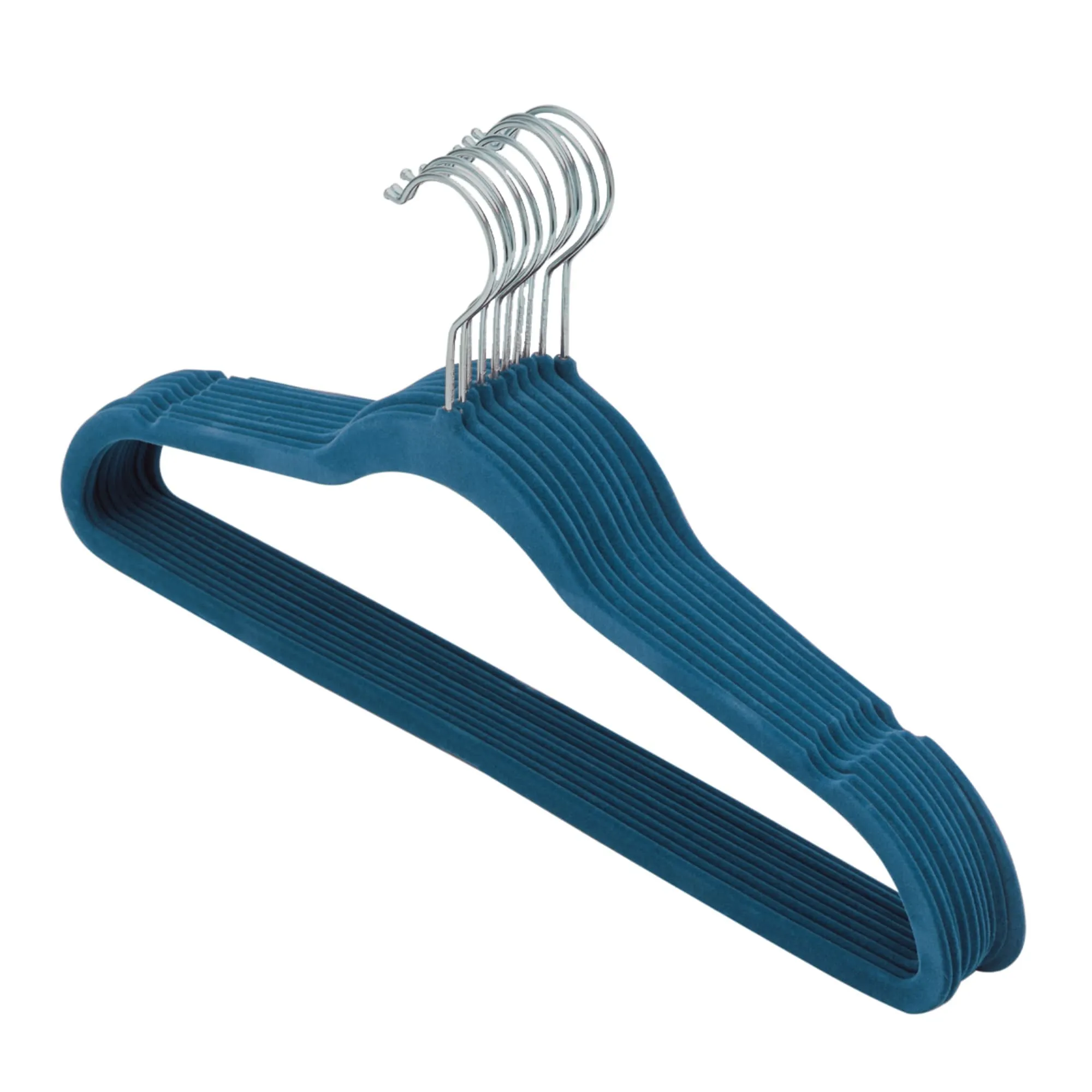 10 Piece Velvet Hanger, Navy