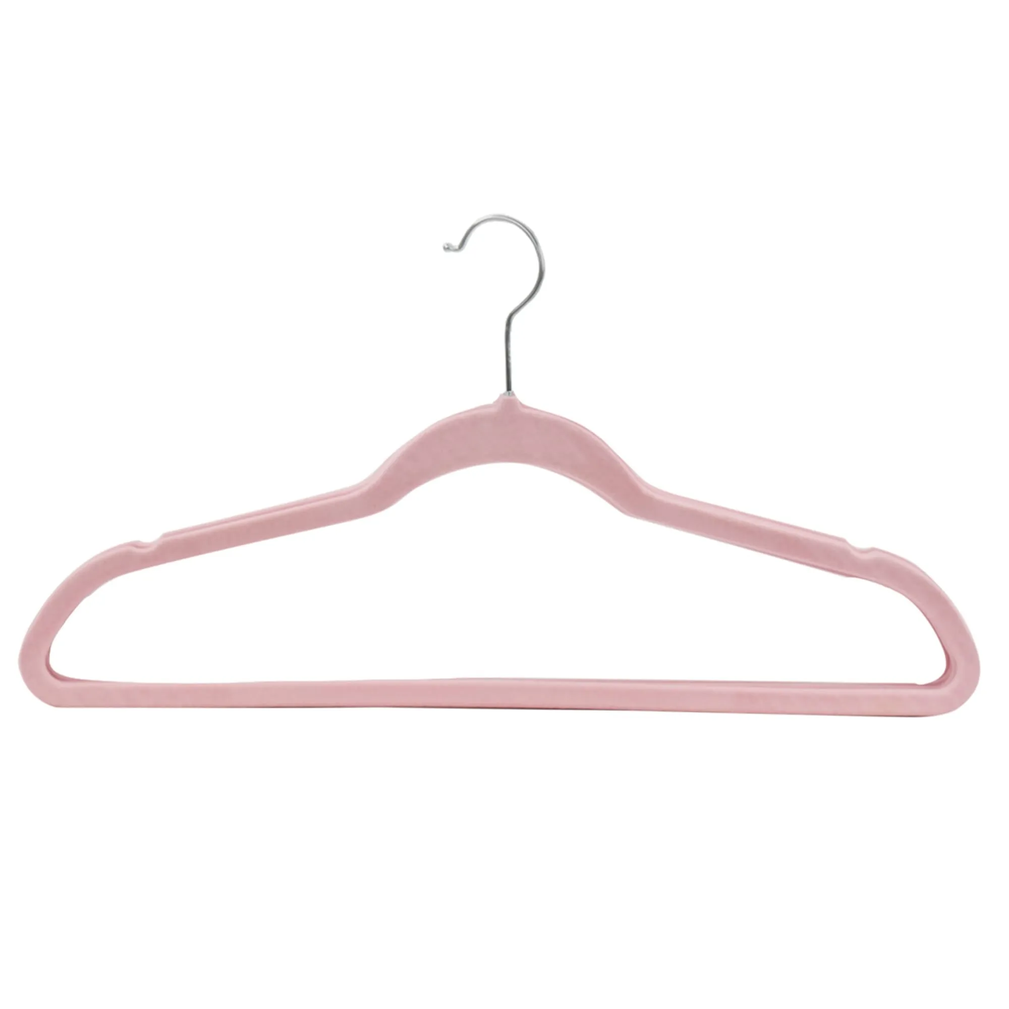 10 Piece Velvet Hanger, Pink