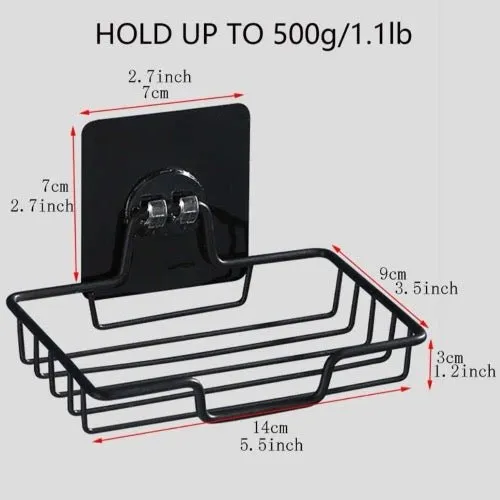 1pc Stainless Steel Soap Dish Holder, Wall Mounted.