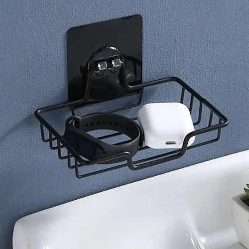 1pc Stainless Steel Soap Dish Holder, Wall Mounted.