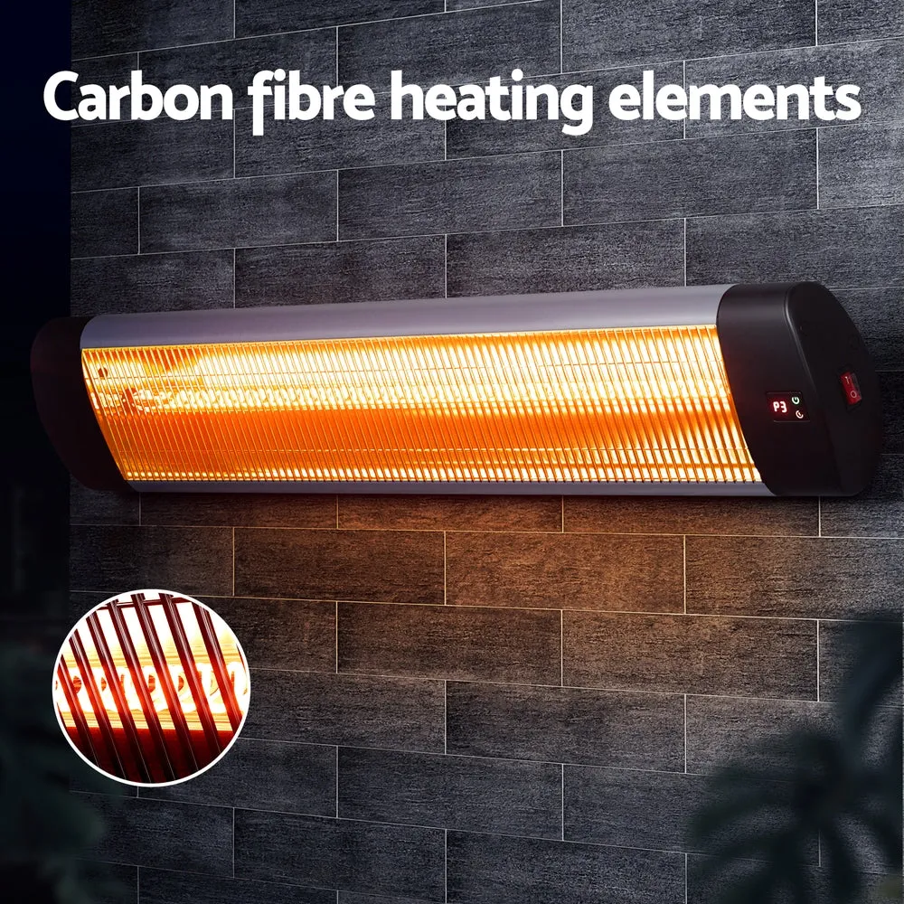 3000W Radiant Heater, Wall-Mount, Remote Control - Devanti
