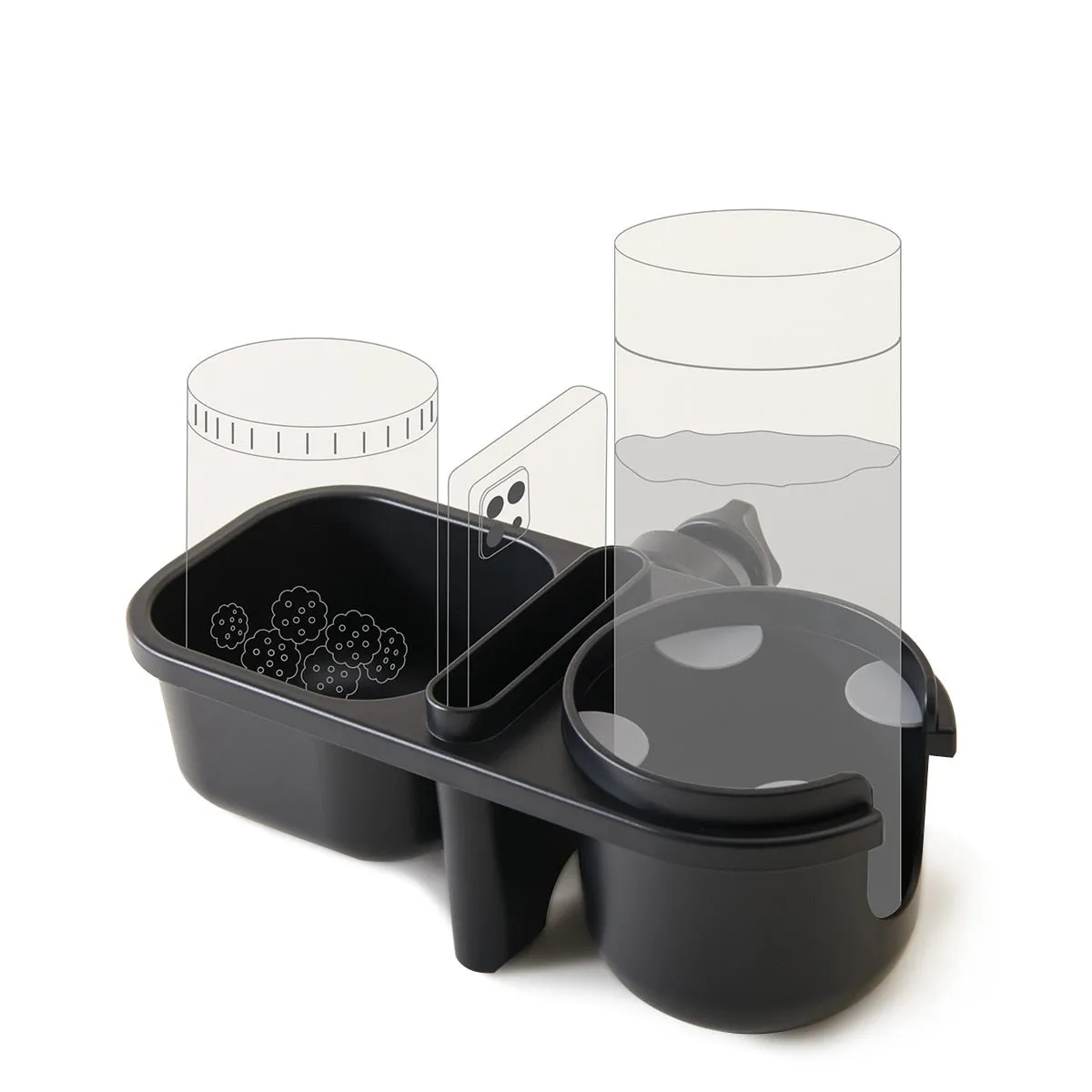 3in1 Multifunctional Baby Stroller Cup and Phone Holder
