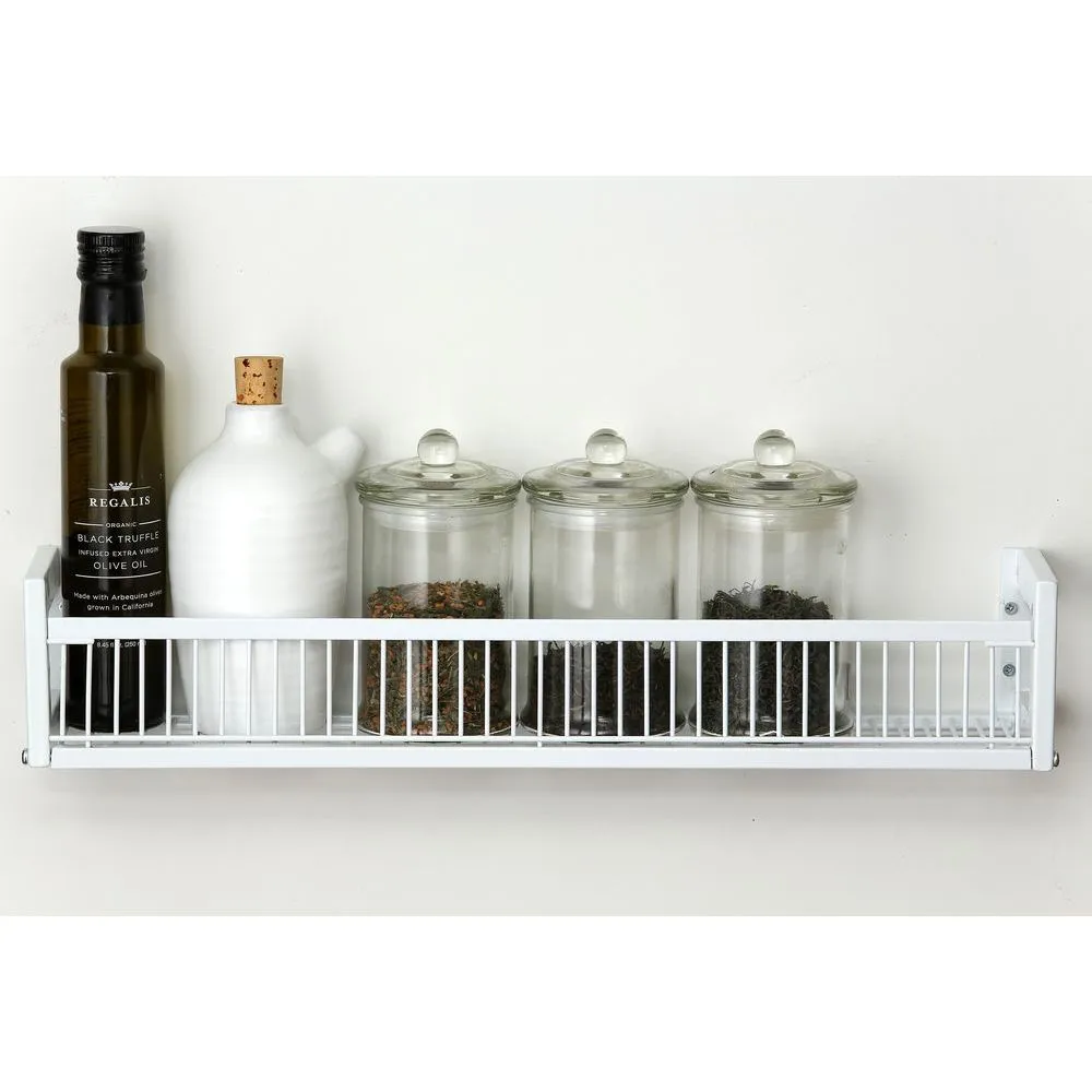 48cm Wall Mounted Spice Rack White