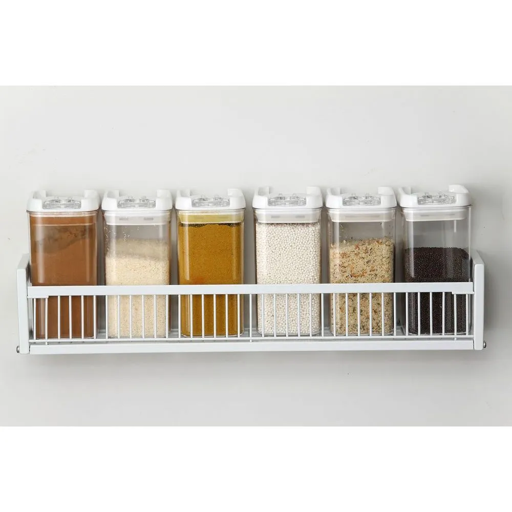 48cm Wall Mounted Spice Rack White