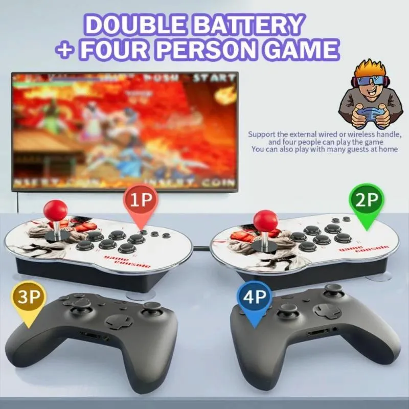 4K TV Console | 32G | Built-In Joystick | 10000 Games | Retro Gaming Fun