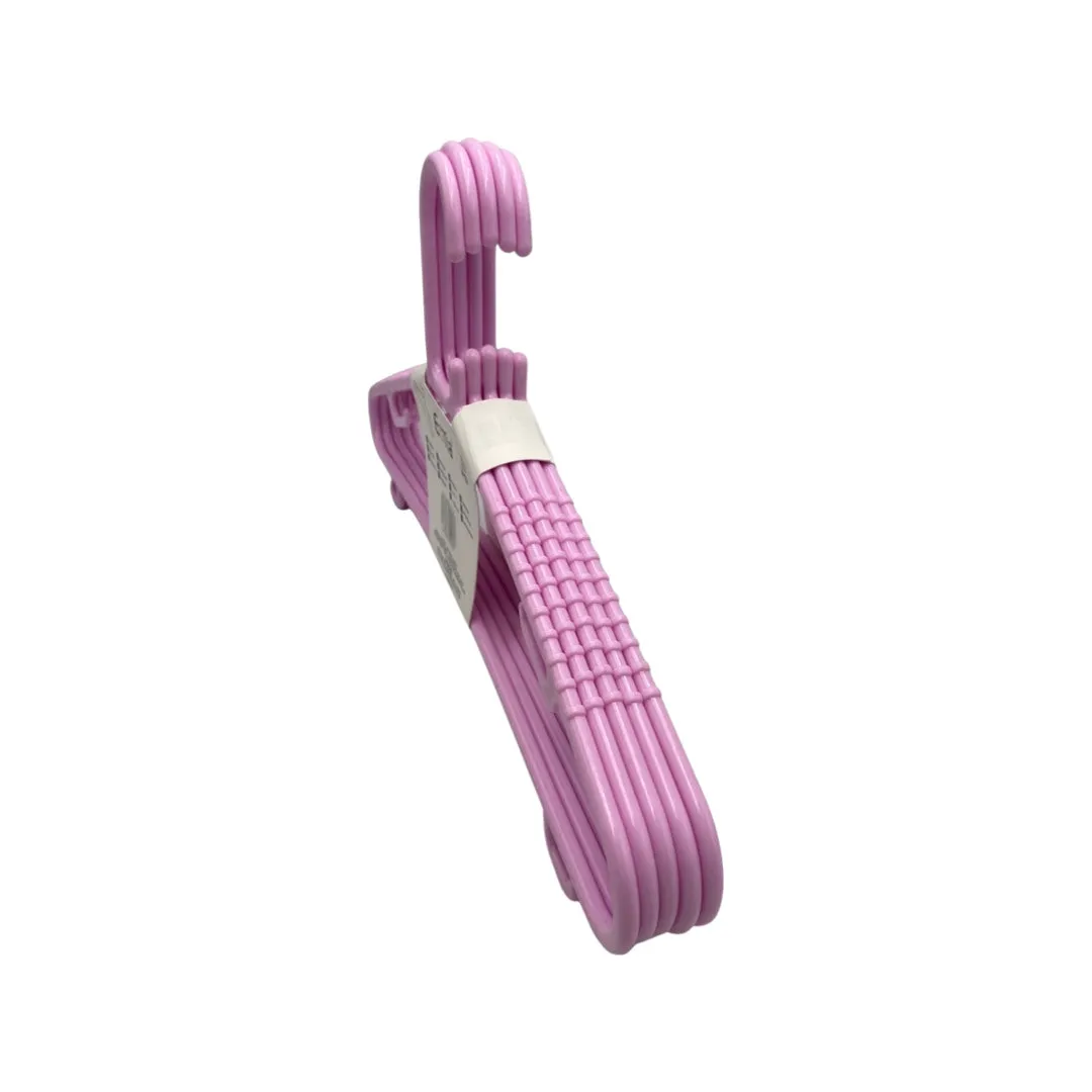 5-Pieces Non-Slip Plastic Hanger Yd434904 Pink