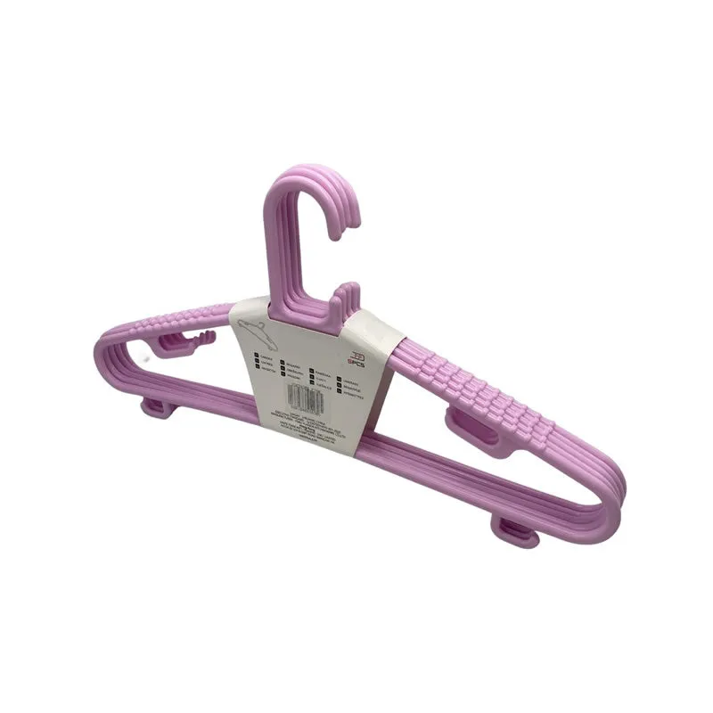 5-Pieces Non-Slip Plastic Hanger Yd434904 Pink