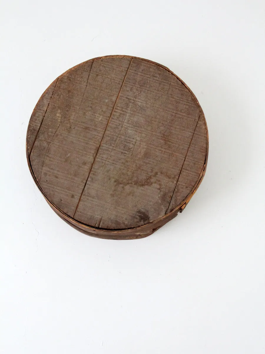 antique folk art cheese box