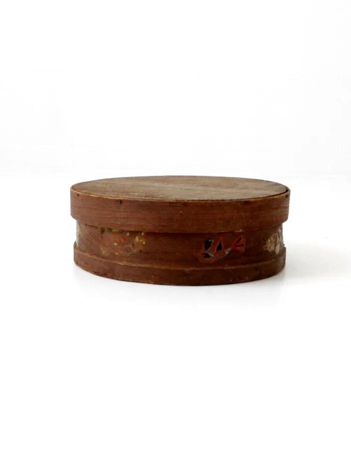 antique folk art cheese box