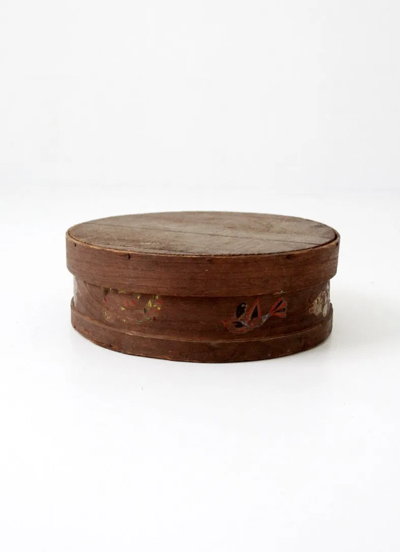 antique folk art cheese box