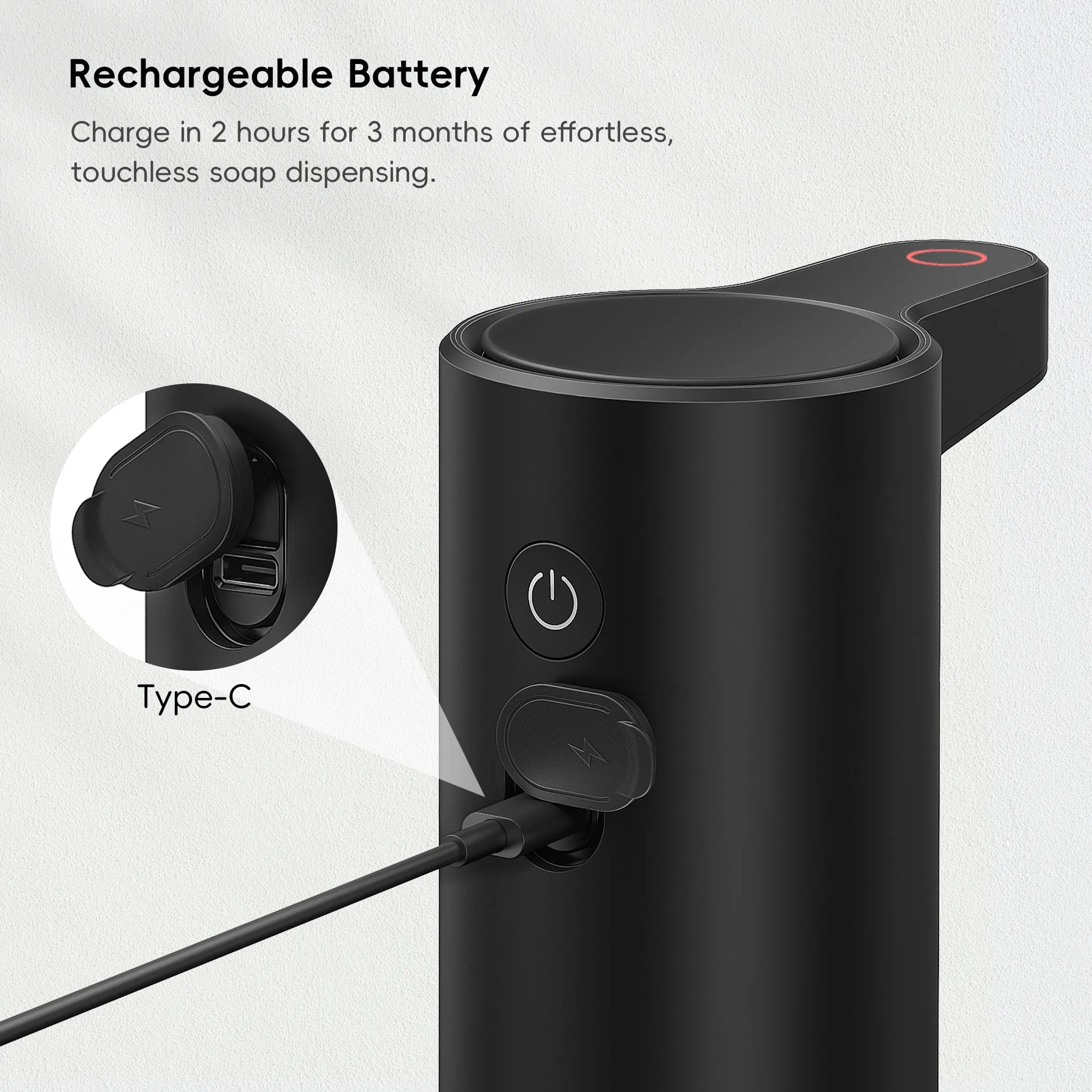 Aroma Smart Liquid Soap Dispenser - Matte Black