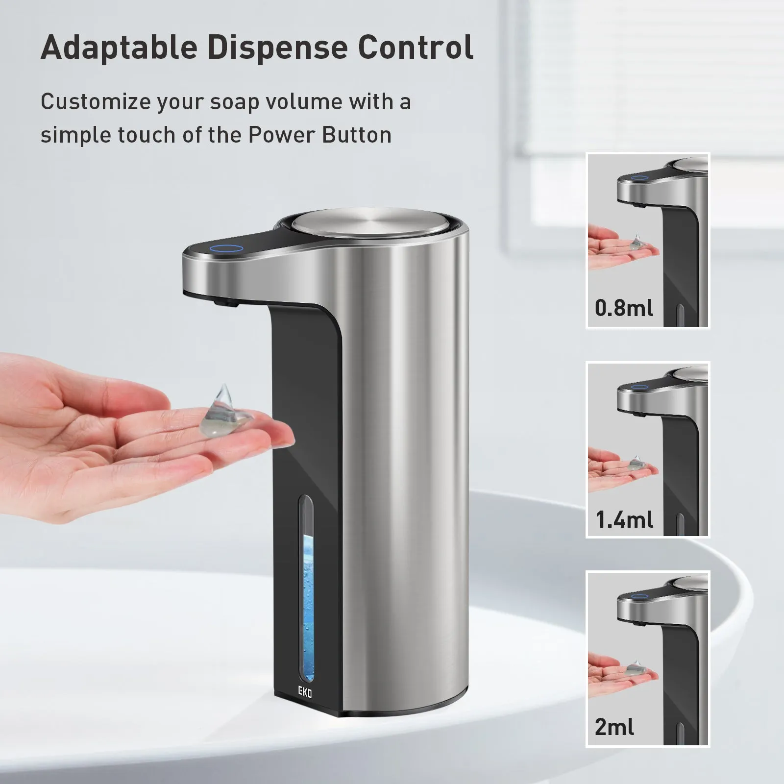 Aroma Smart Liquid Soap Dispenser - Stainless Steel