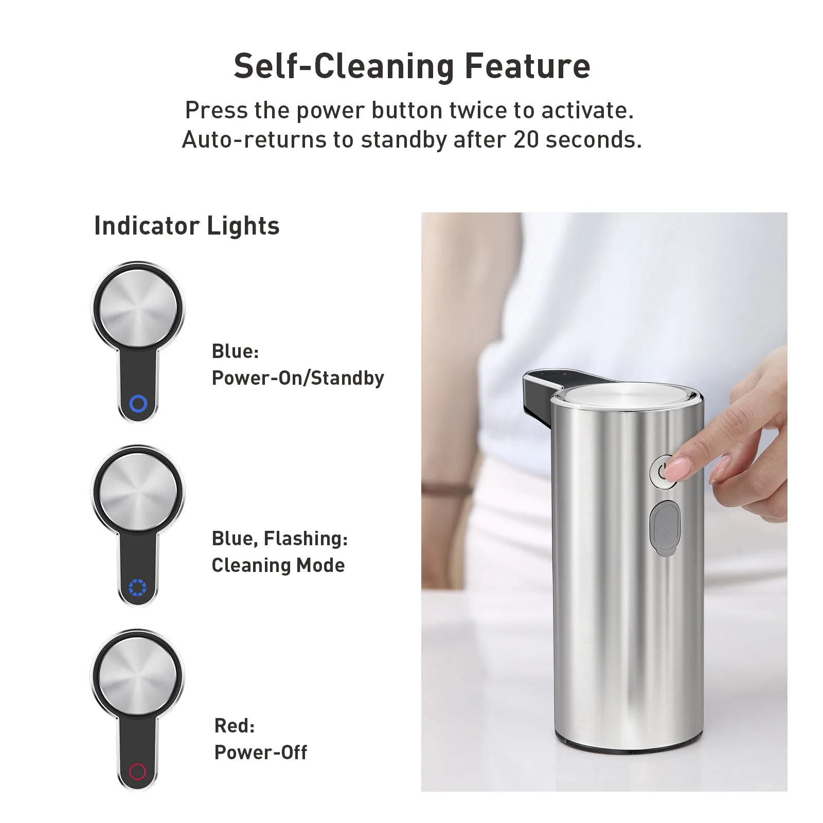 Aroma Smart Liquid Soap Dispenser - Stainless Steel