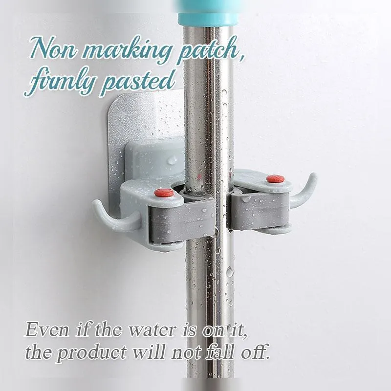 Bathroom Wall Mounted Mop Clip