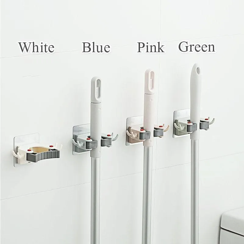Bathroom Wall Mounted Mop Clip