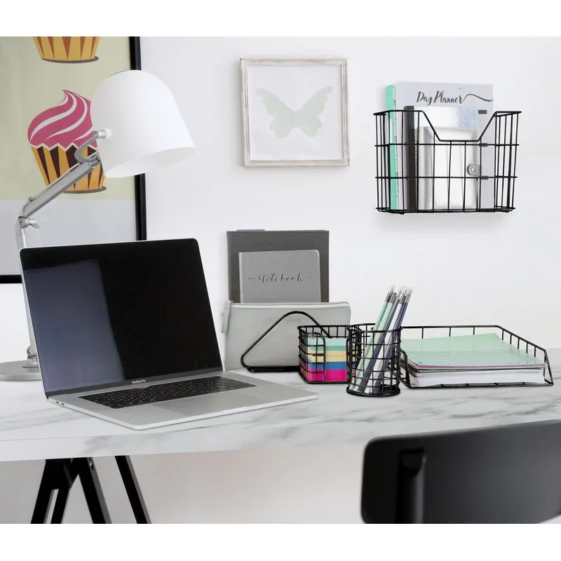 Bostein Metal Desktop Organizer Set