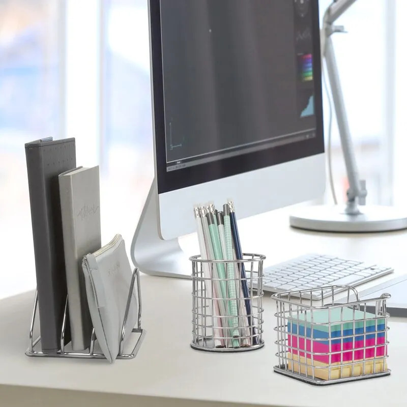 Bostein Metal Desktop Organizer Set