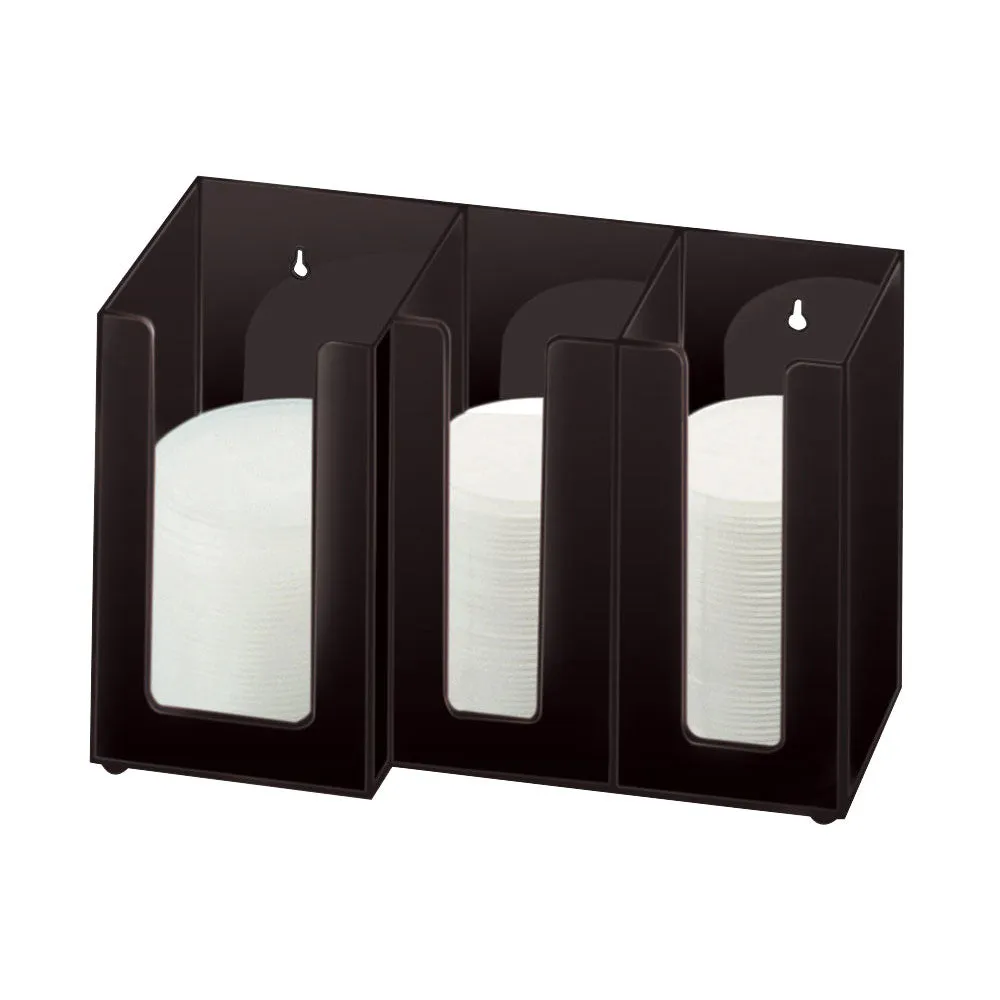 Cal-Mil 375-13 Classic Napkin / Lid Organizer, Black