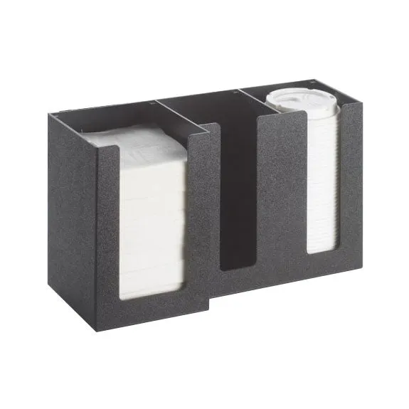 Cal-Mil 375-13 Classic Napkin / Lid Organizer, Black