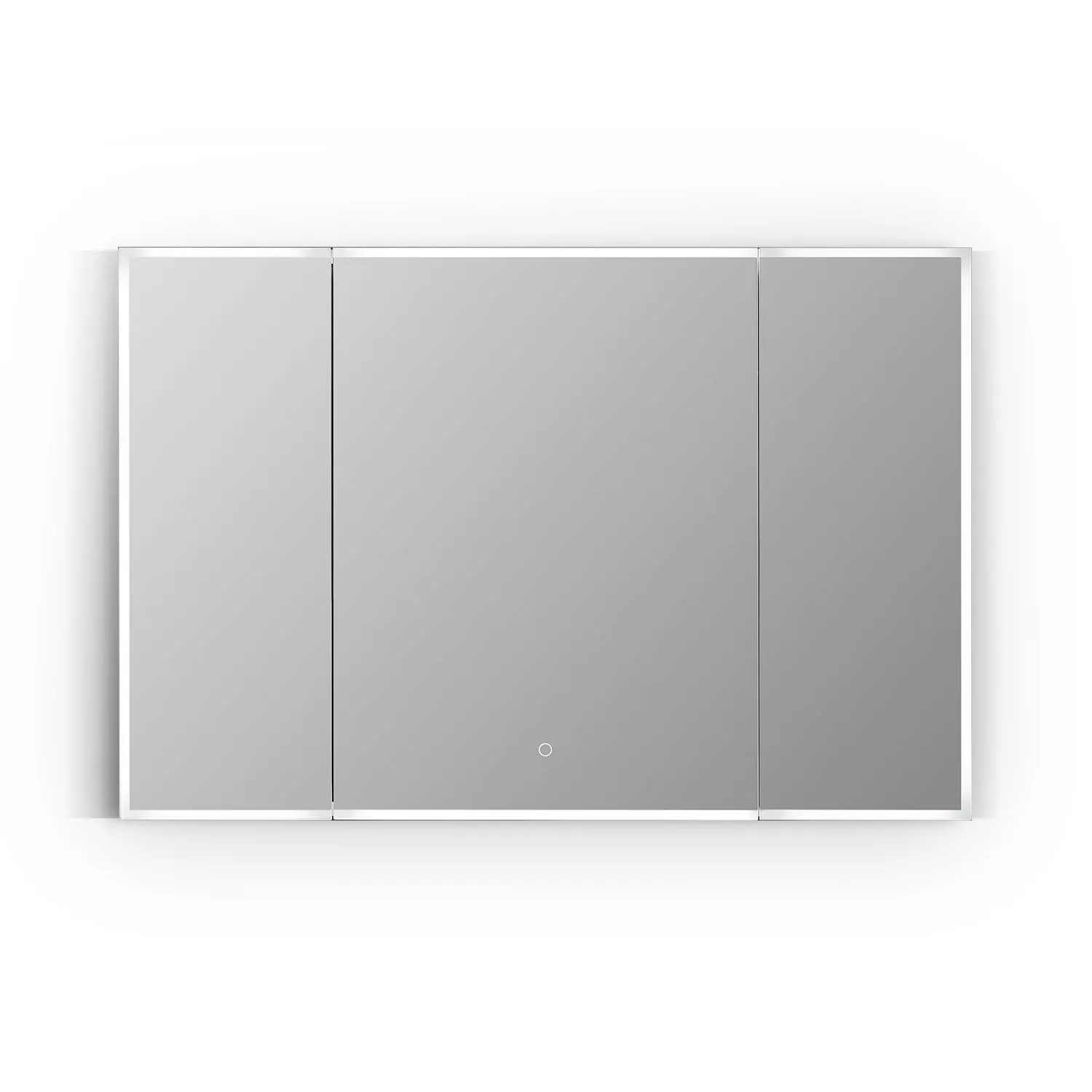 Carsoli Rectangle Frameless Surface-Mount/Recessed LED Lighted Bathroom Medicine Cabinet