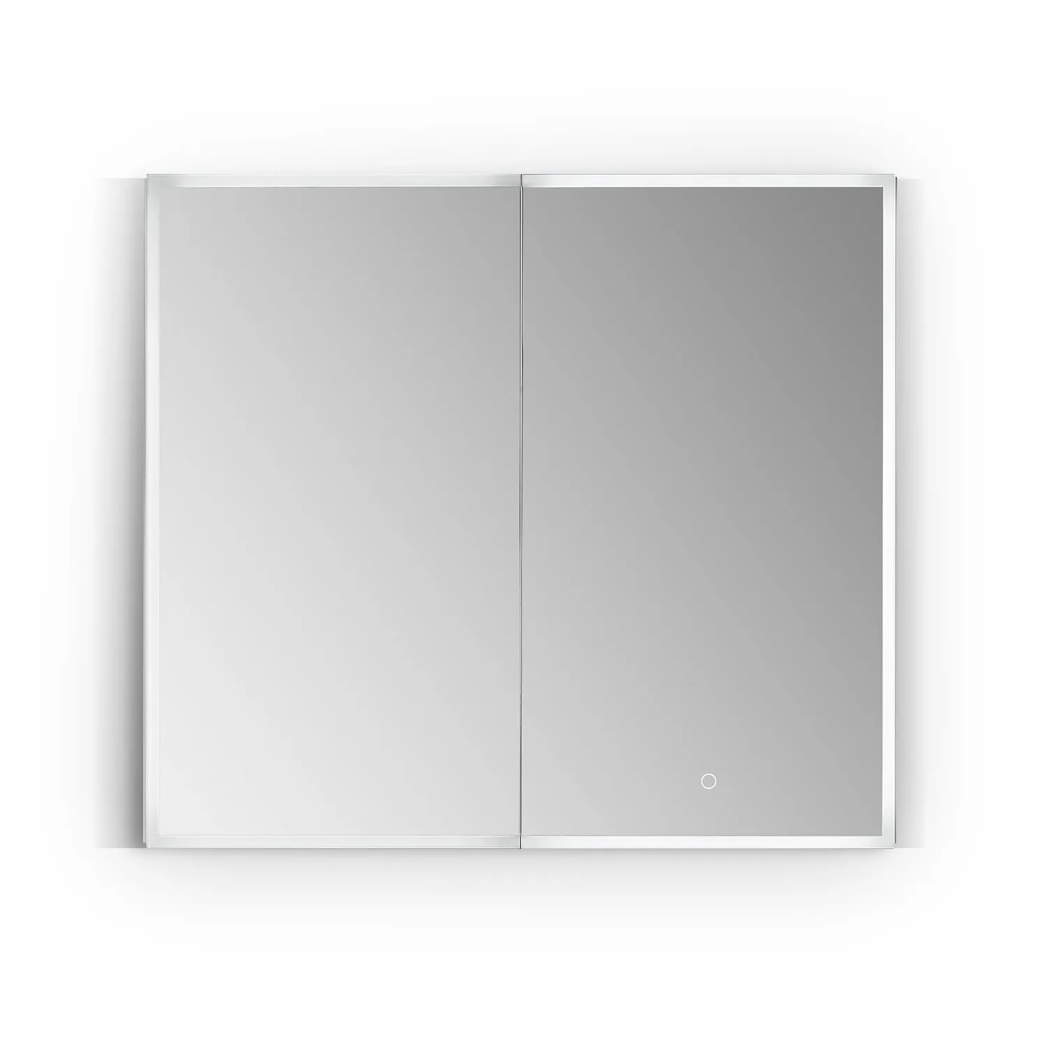 Carsoli Rectangle Frameless Surface-Mount/Recessed LED Lighted Bathroom Medicine Cabinet