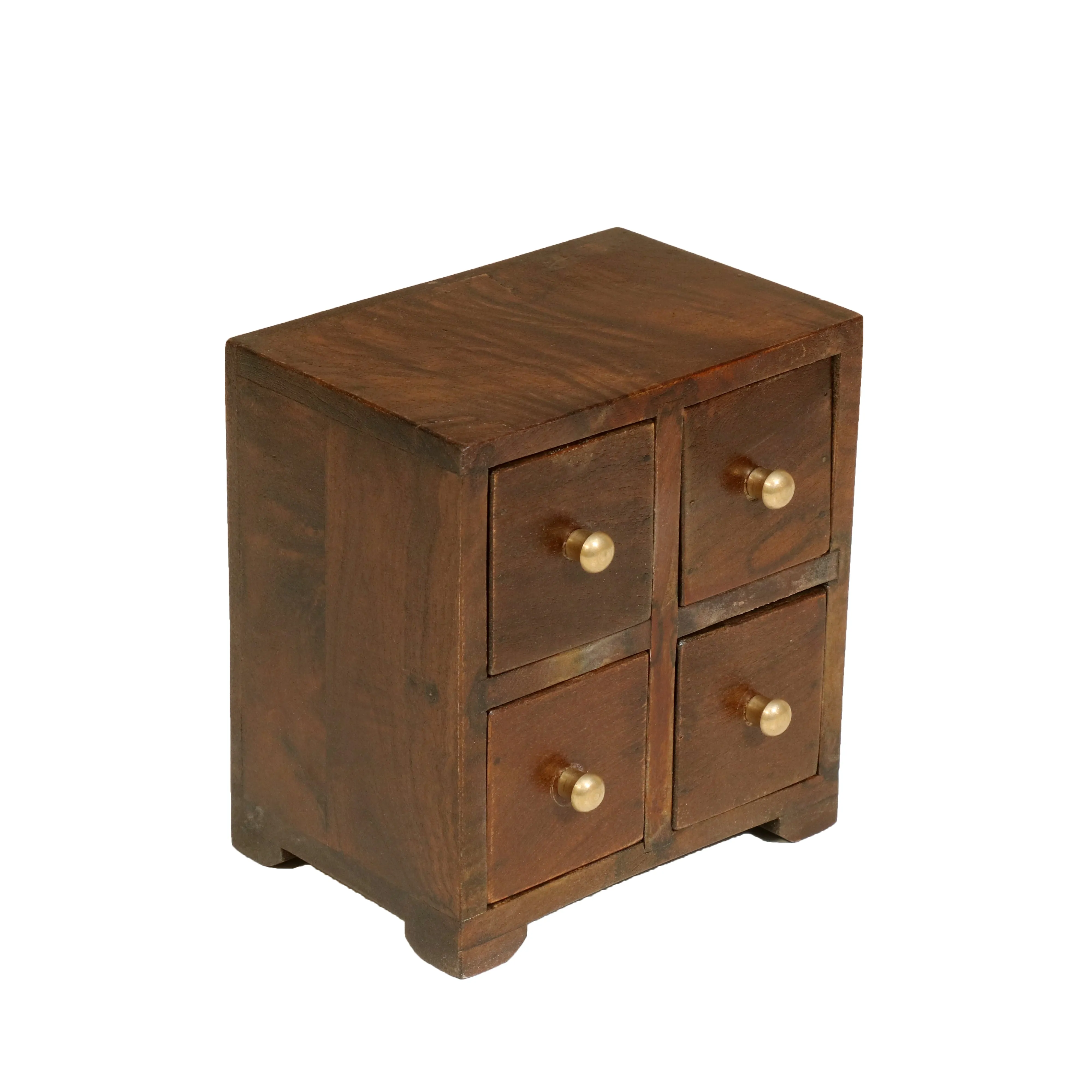Dark Tone 4 Compartment Sturdy Desk Oragniser