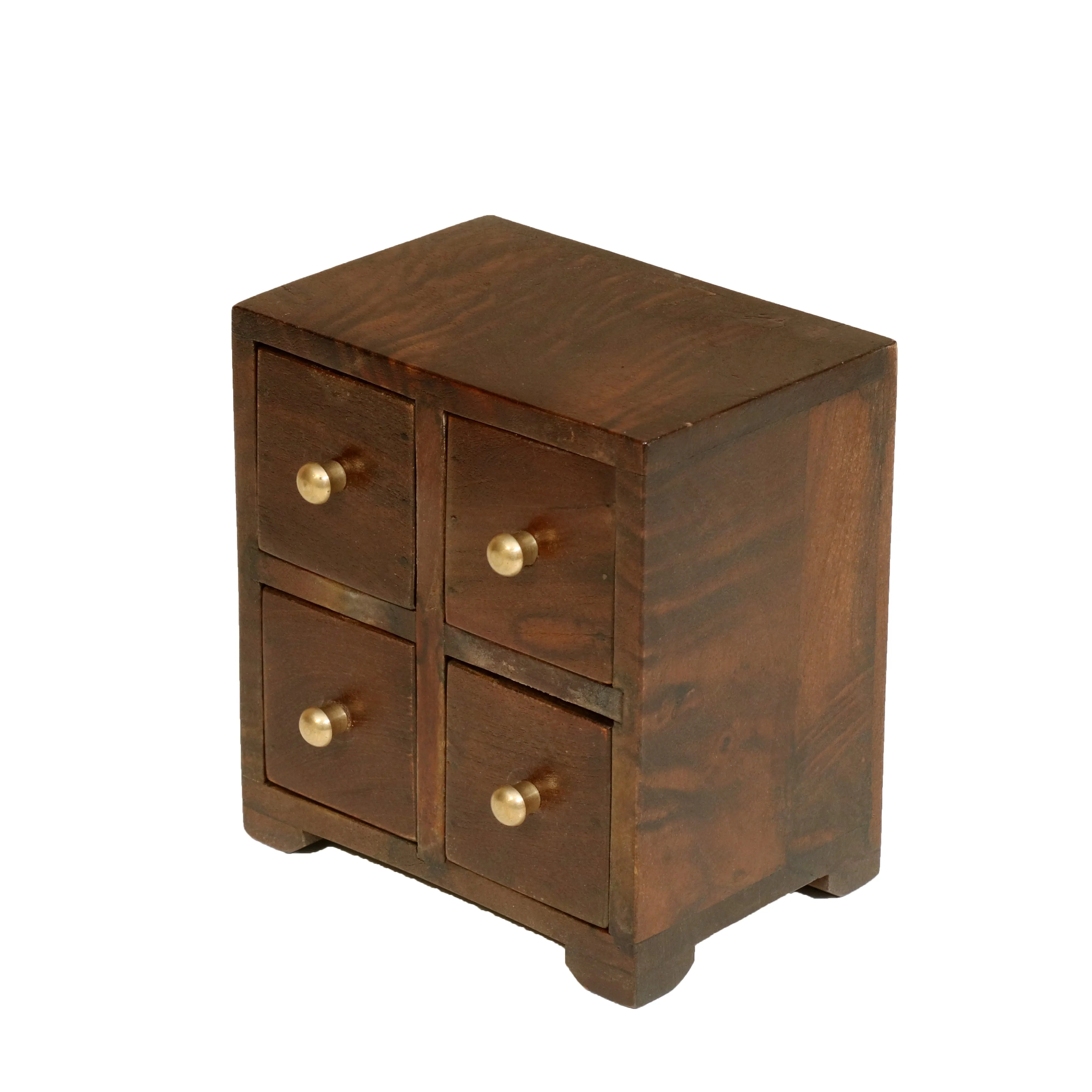 Dark Tone 4 Compartment Sturdy Desk Oragniser