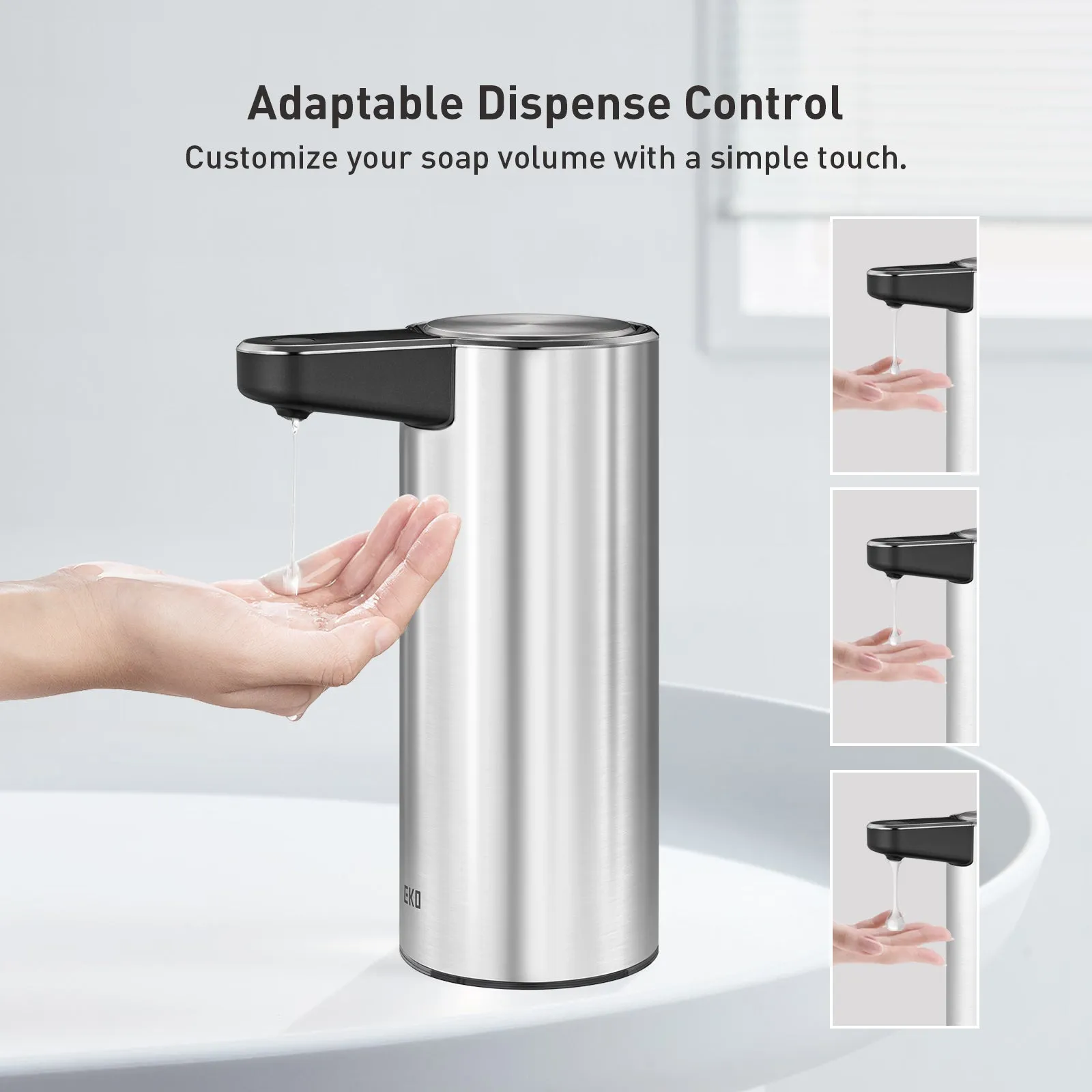 Deluxe Aroma Smart Liquid Soap Dispenser - Stainless Steel