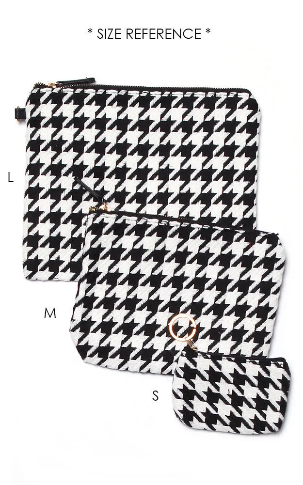 EAB9126 Black Glen Check Coin Purse (S)