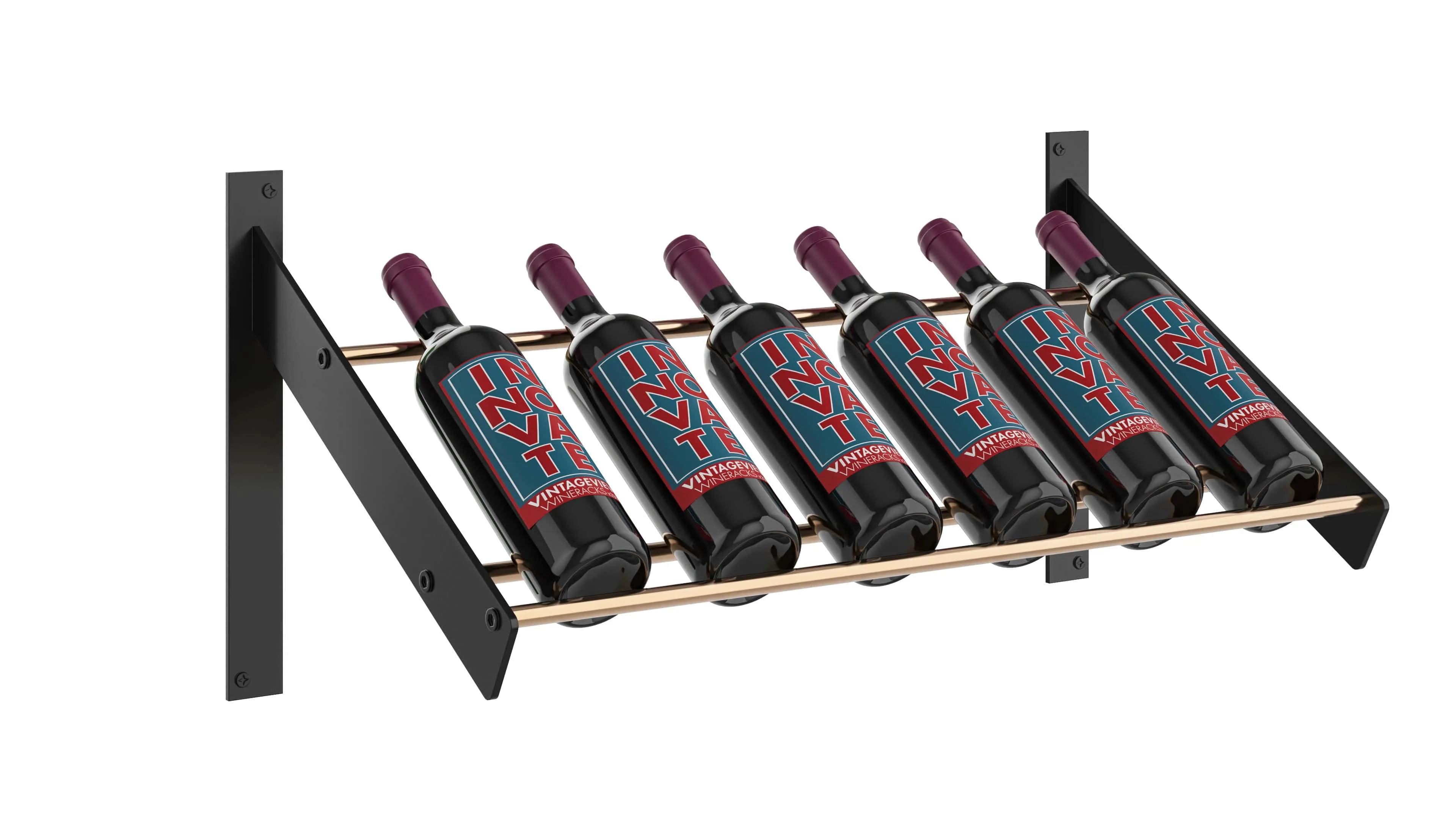 Evolution Wine Wall Mounted Wine Presentation Rack (3 - 9 Bottles)
