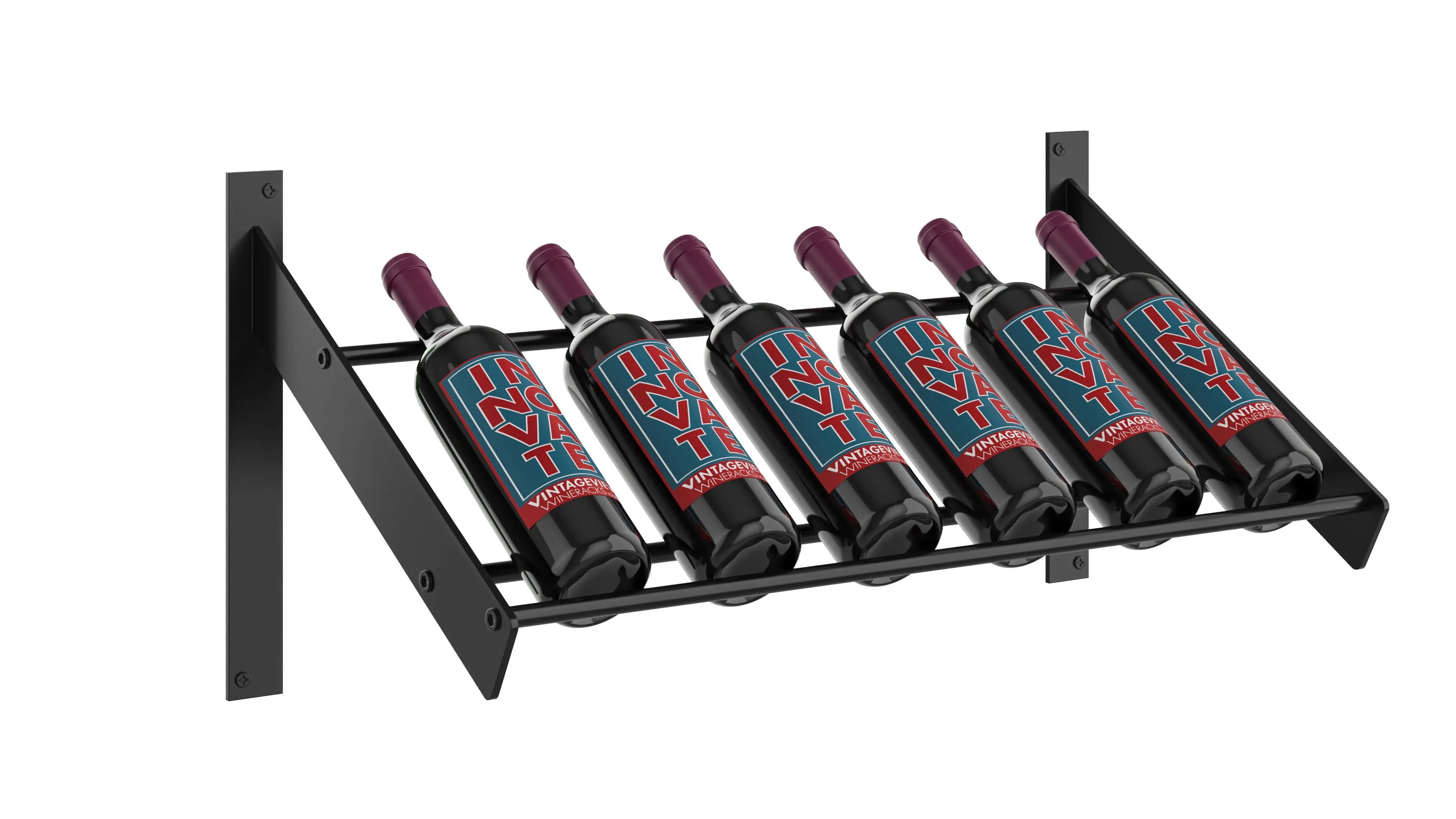 Evolution Wine Wall Mounted Wine Presentation Rack (3 - 9 Bottles)