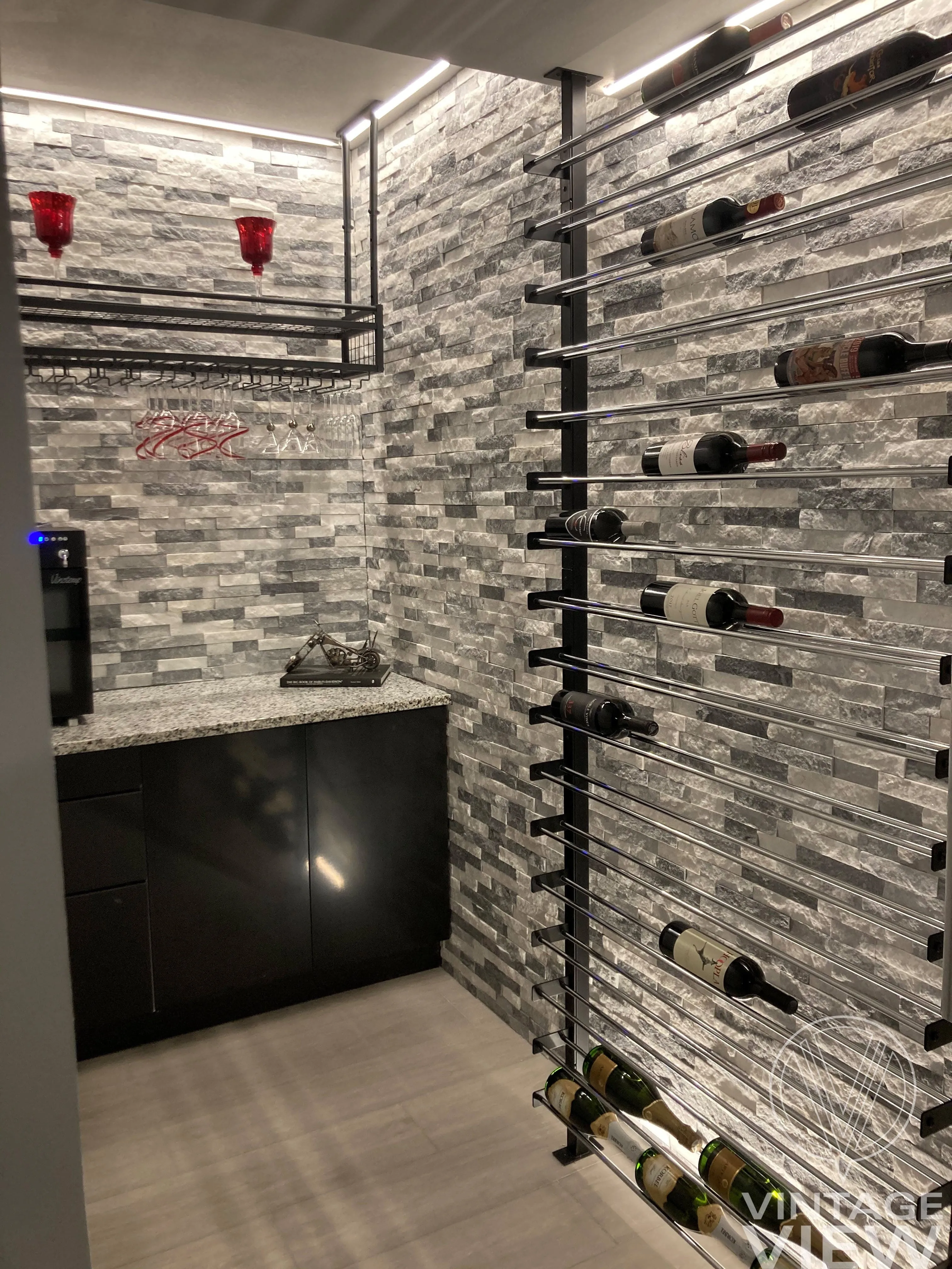 Evolution Wine Wall Mounted Wine Rack 30 3C (18 - 54 Bottle)