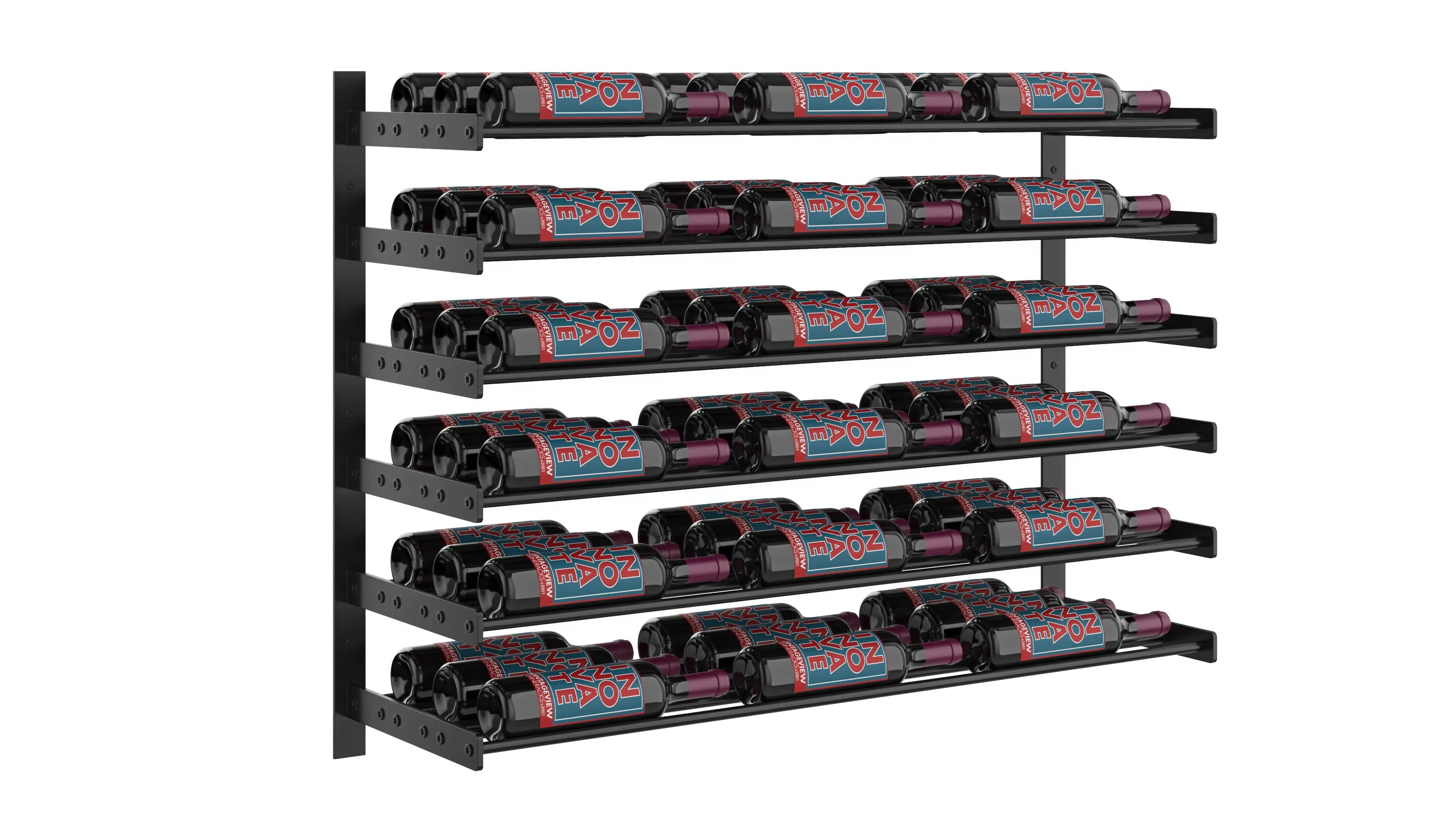 Evolution Wine Wall Mounted Wine Rack 30 3C (18 - 54 Bottle)