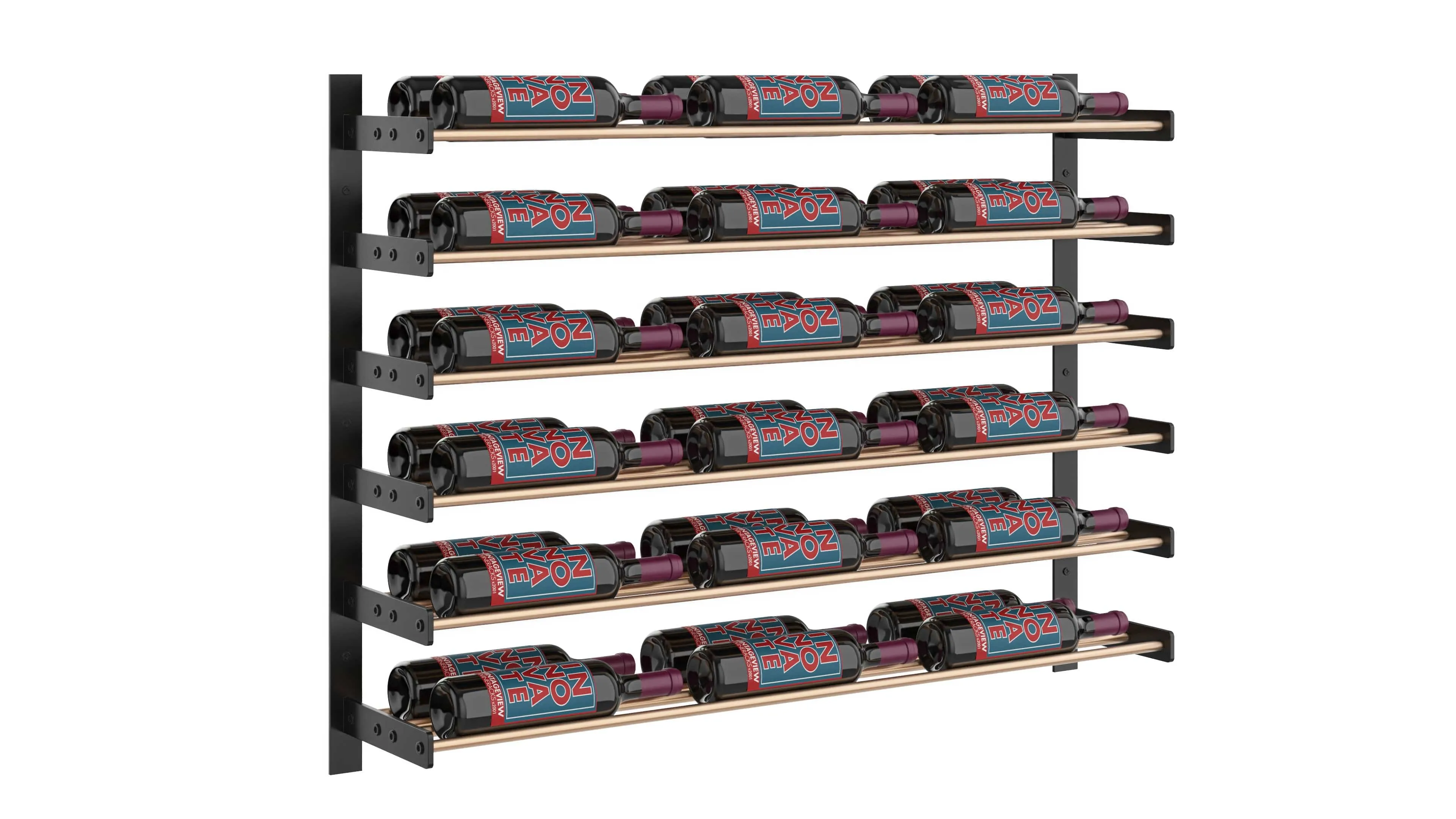 Evolution Wine Wall Mounted Wine Rack 30 3C (18 - 54 Bottle)