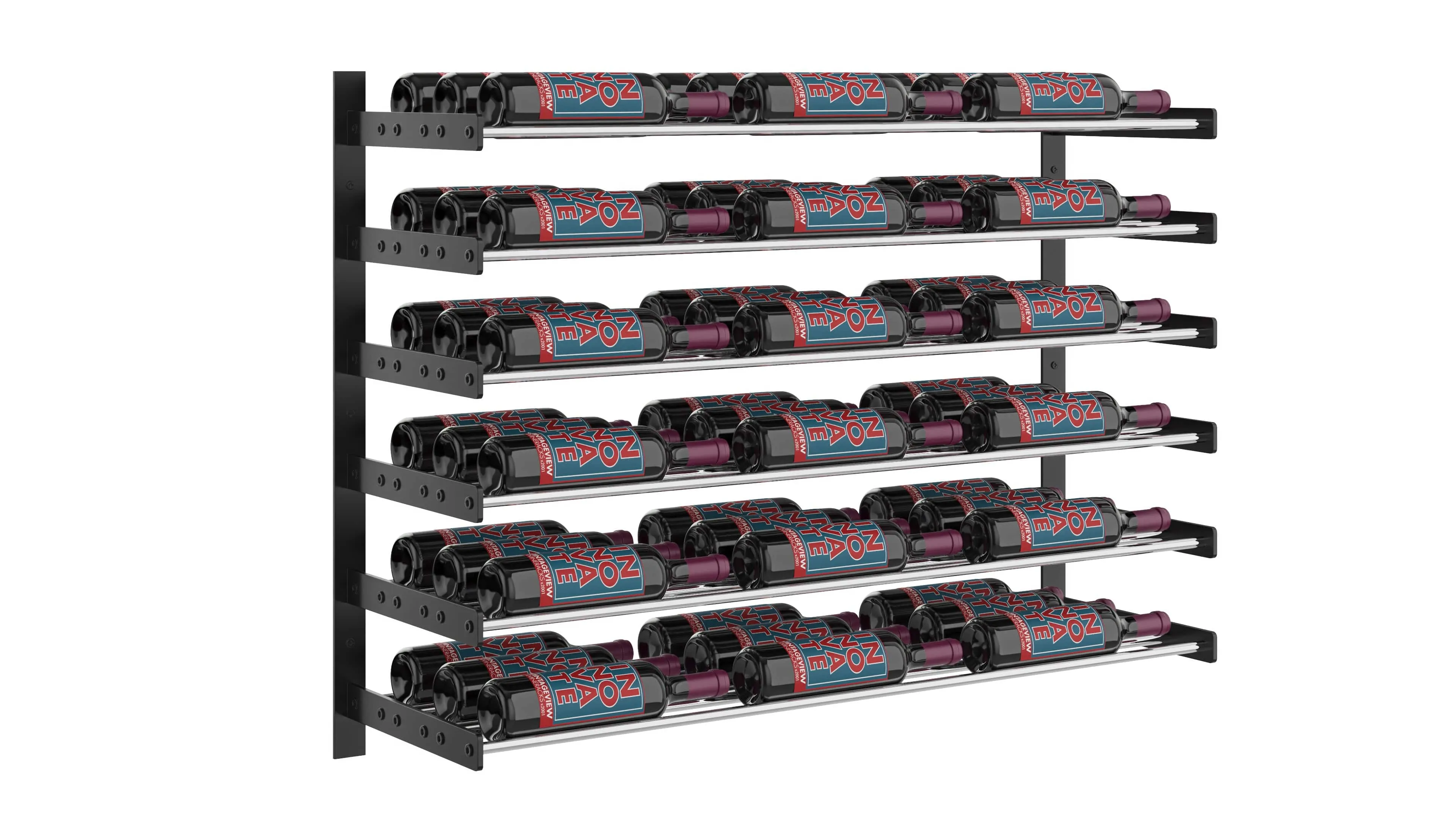 Evolution Wine Wall Mounted Wine Rack 30 3C (18 - 54 Bottle)