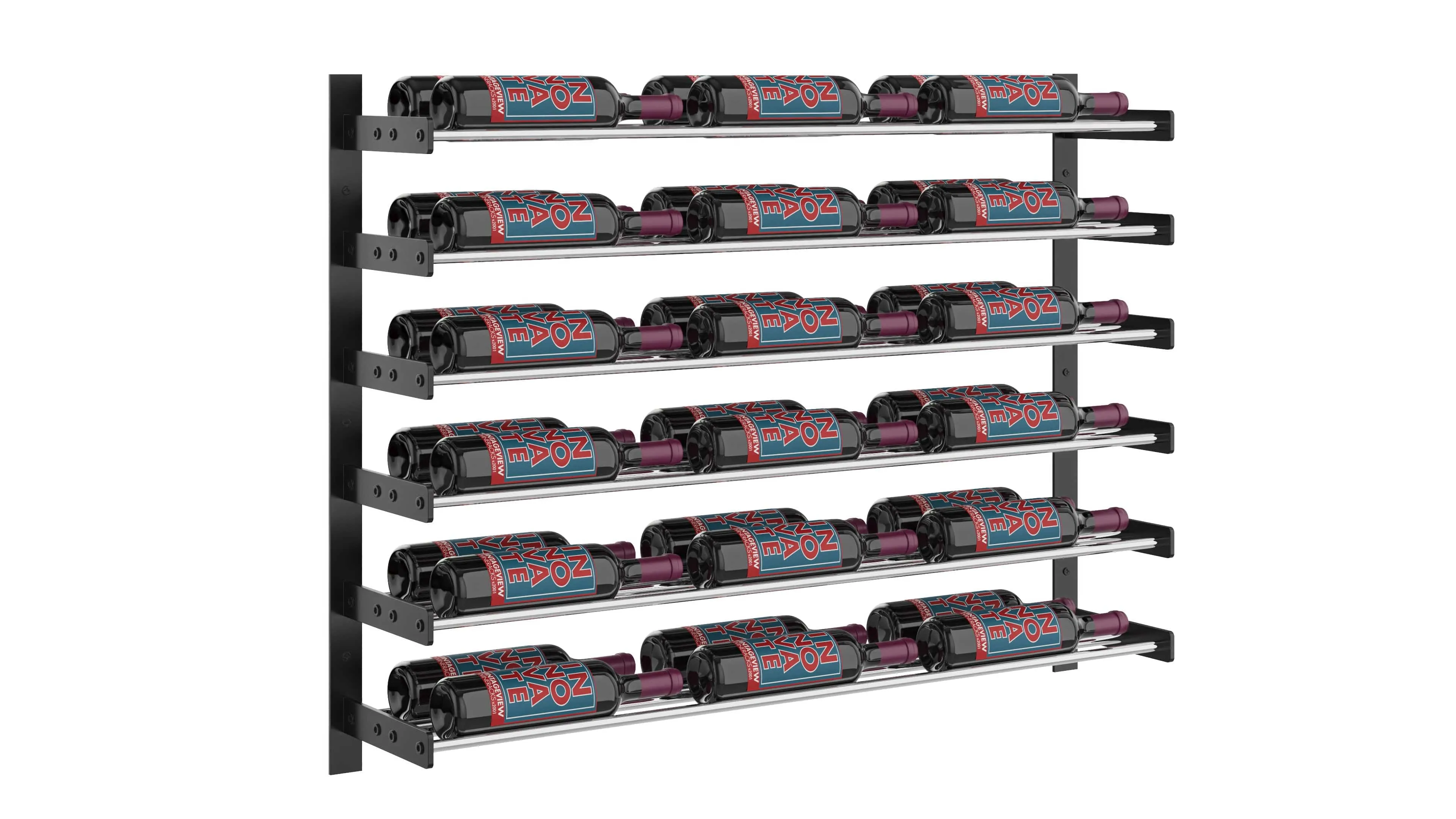 Evolution Wine Wall Mounted Wine Rack 30 3C (18 - 54 Bottle)