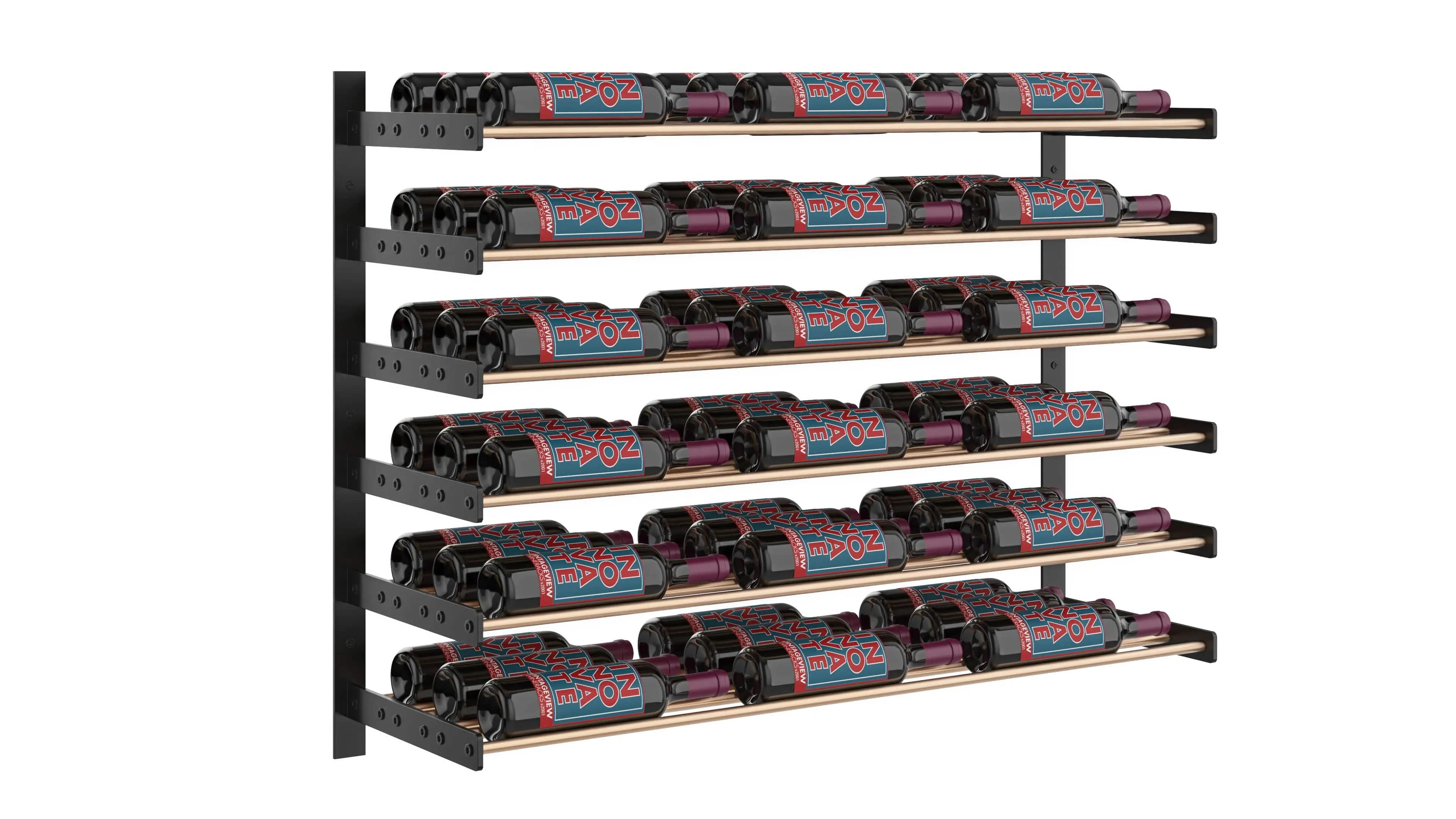 Evolution Wine Wall Mounted Wine Rack 30 3C (18 - 54 Bottle)