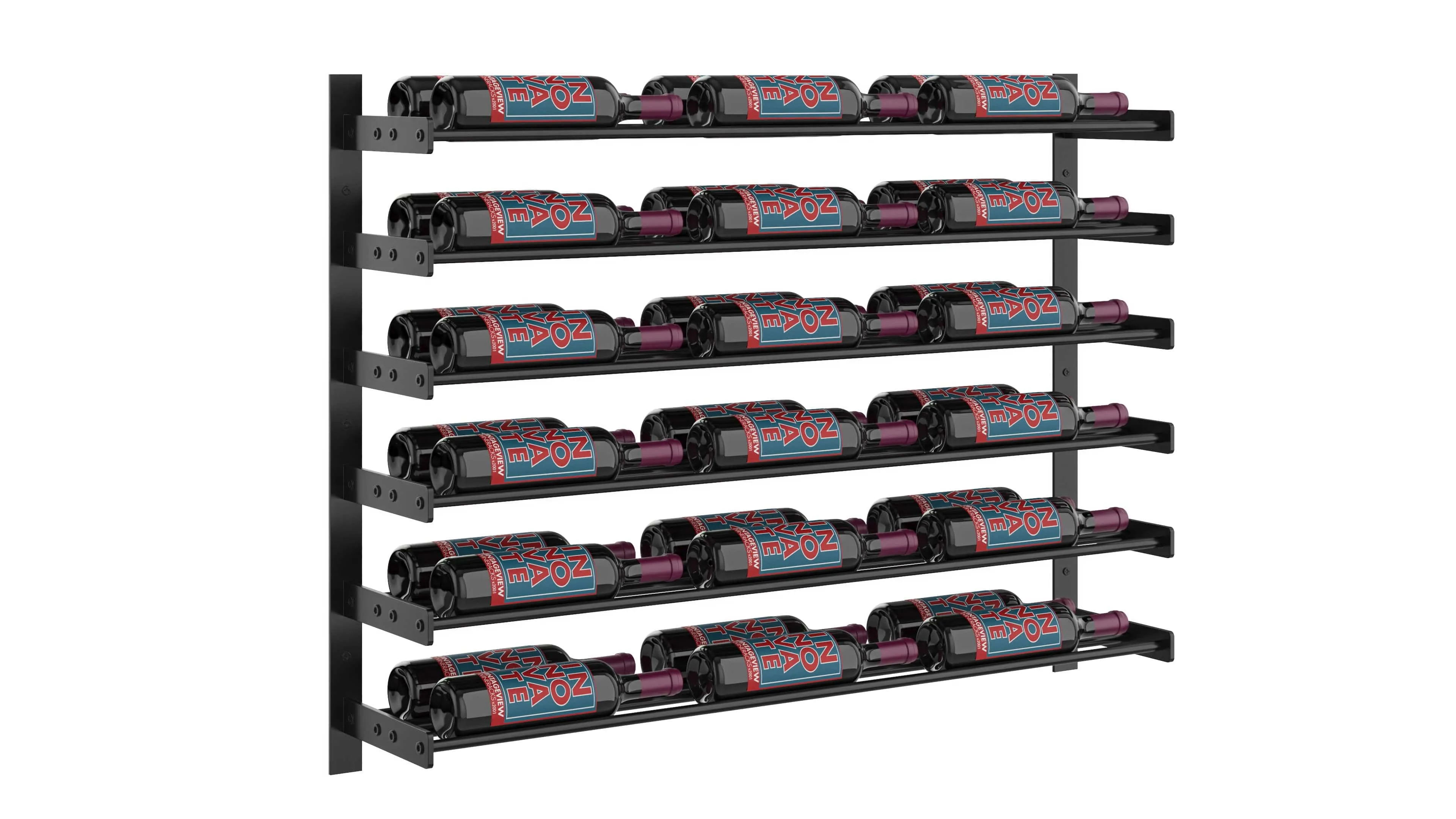 Evolution Wine Wall Mounted Wine Rack 30 3C (18 - 54 Bottle)