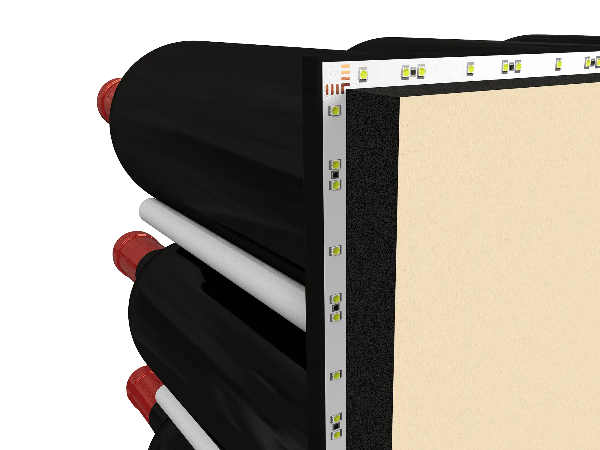 Fusion Wine Wall HZ Aluminum Panel - 3FT Label-Out Wall Mounted Wine Rack (9-27 Bottles)
