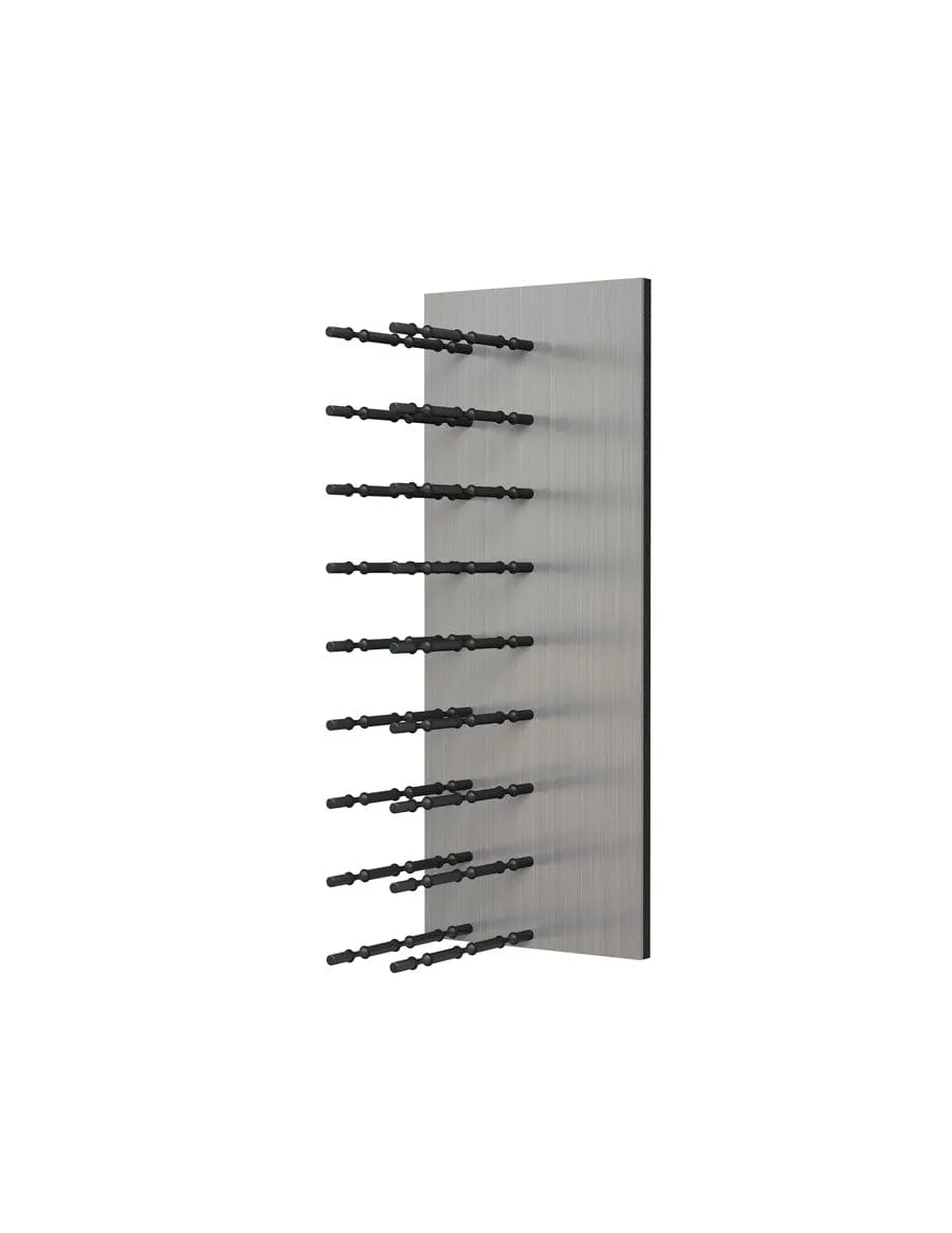 Fusion Wine Wall HZ Aluminum Panel - 3FT Label-Out Wall Mounted Wine Rack (9-27 Bottles)
