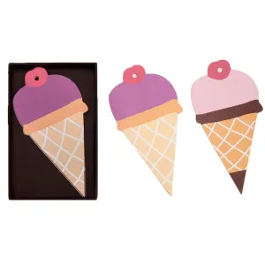 Ice-Cream Collection <br> Gift Tags <br> <span style="font-size: 10px;">Set of 12</span>