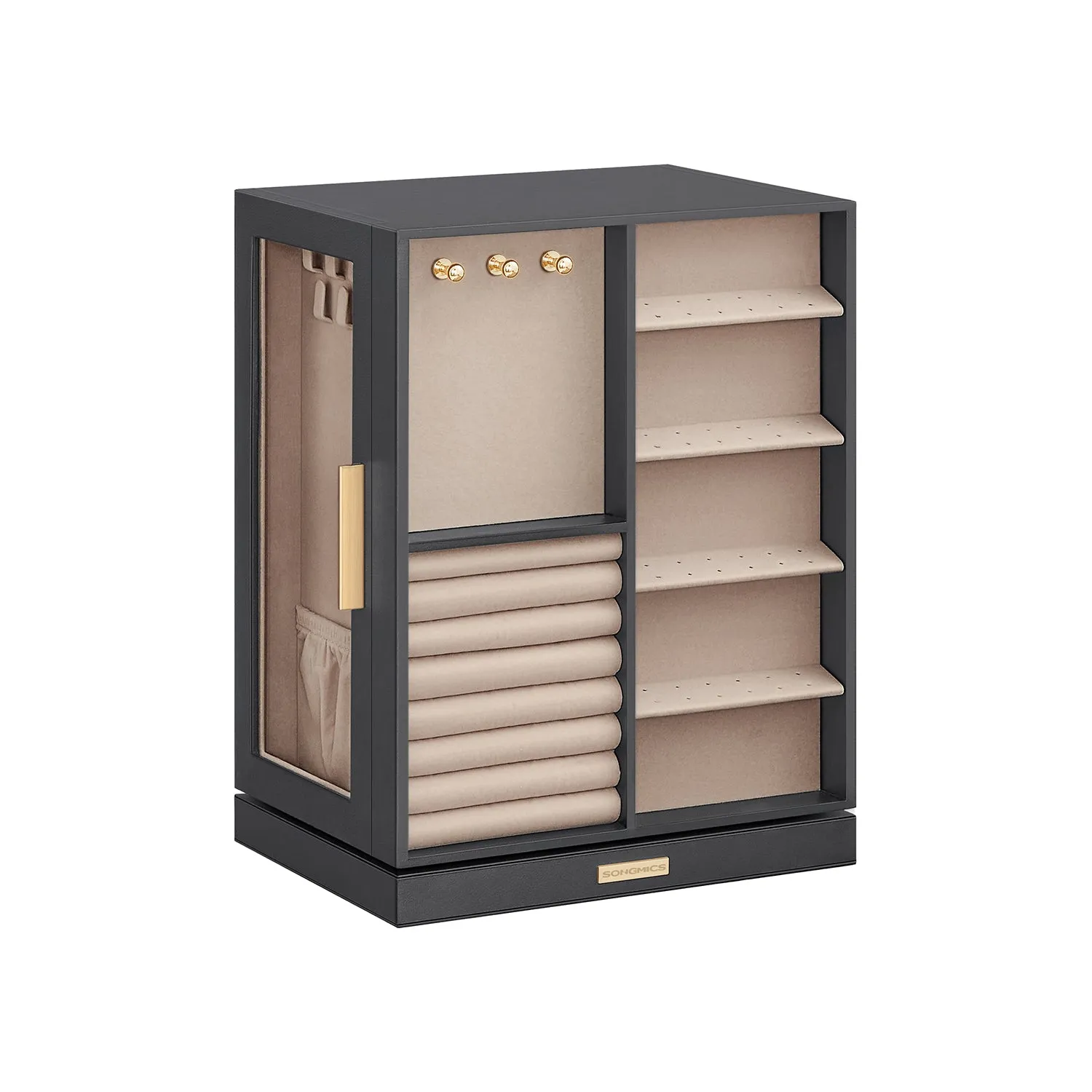 Jewelry Box 360° Rotating, Open Design