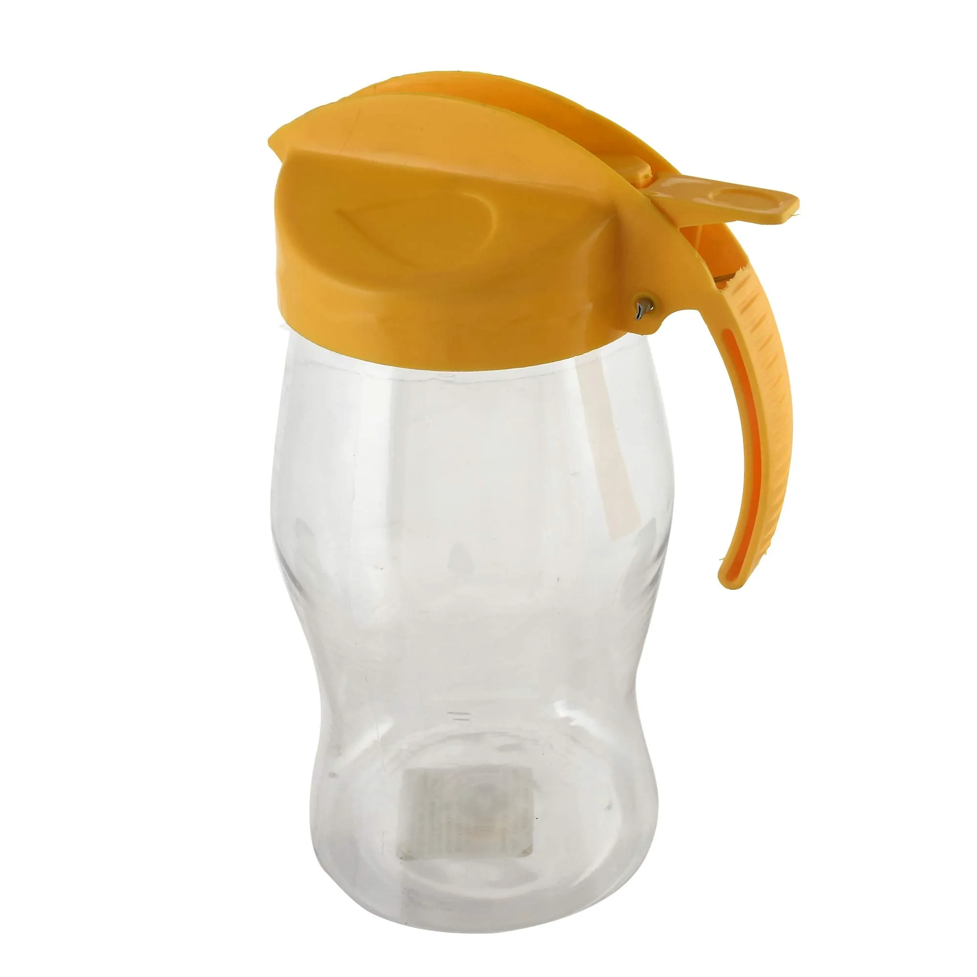 Kuber Industries 2 Pieces Plastic Leakproof Oil Bottle Olive Oil Dispenser for Kitchen Storage Container, 1100 Ml (Yellow)-KUBMART11135