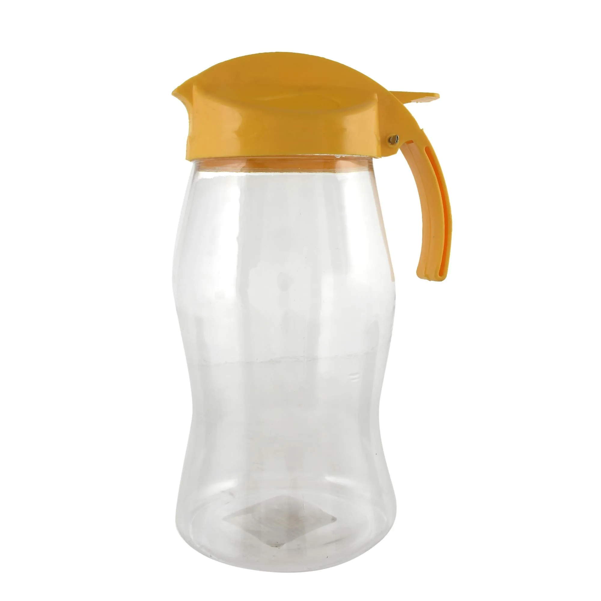 Kuber Industries 2 Pieces Plastic Leakproof Oil Bottle Olive Oil Dispenser for Kitchen Storage Container, 1100 Ml (Yellow)-KUBMART11135