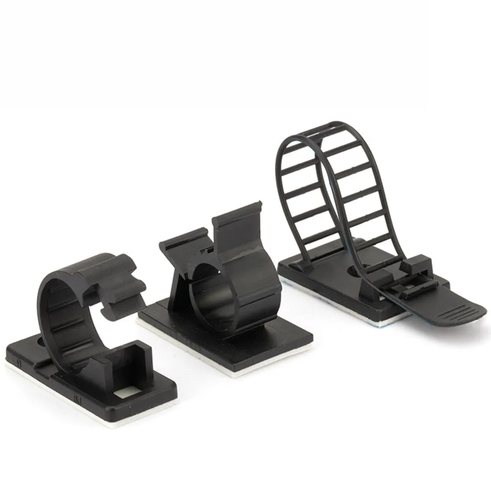 love607----10 Pcs Under Desk Cable Organizer