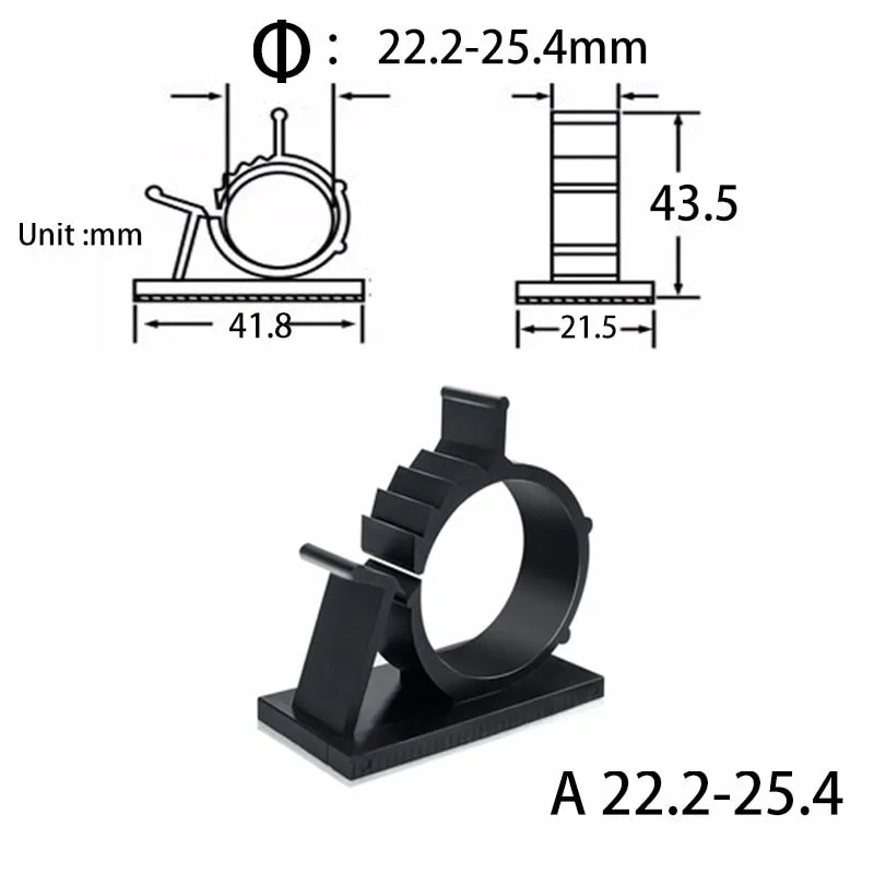 love607----10 Pcs Under Desk Cable Organizer