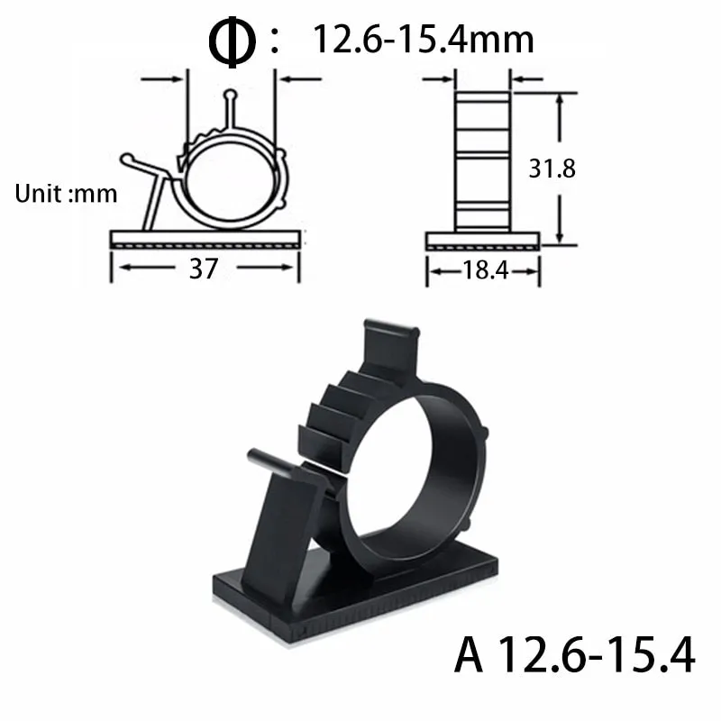 love607----10 Pcs Under Desk Cable Organizer