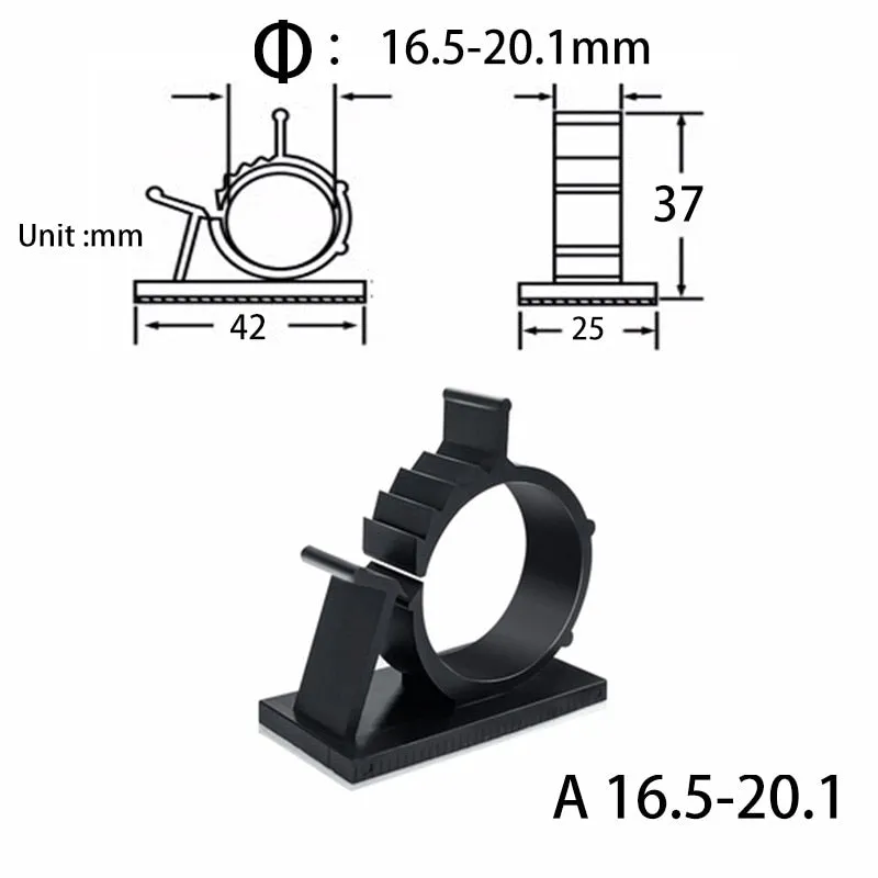 love607----10 Pcs Under Desk Cable Organizer