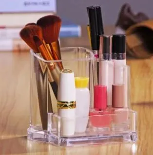 Makeup Brush Storage Box Lipstick Makeup Organizer Transparent Acrylic Cosmetics Jewelry Office Supplies Business Plastic Box