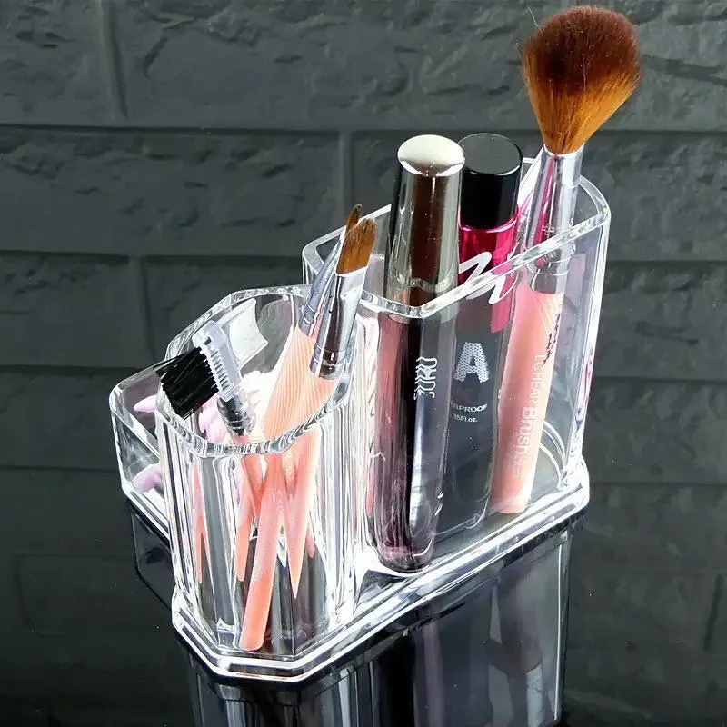 Makeup Brush Storage Box Lipstick Makeup Organizer Transparent Acrylic Cosmetics Jewelry Office Supplies Business Plastic Box